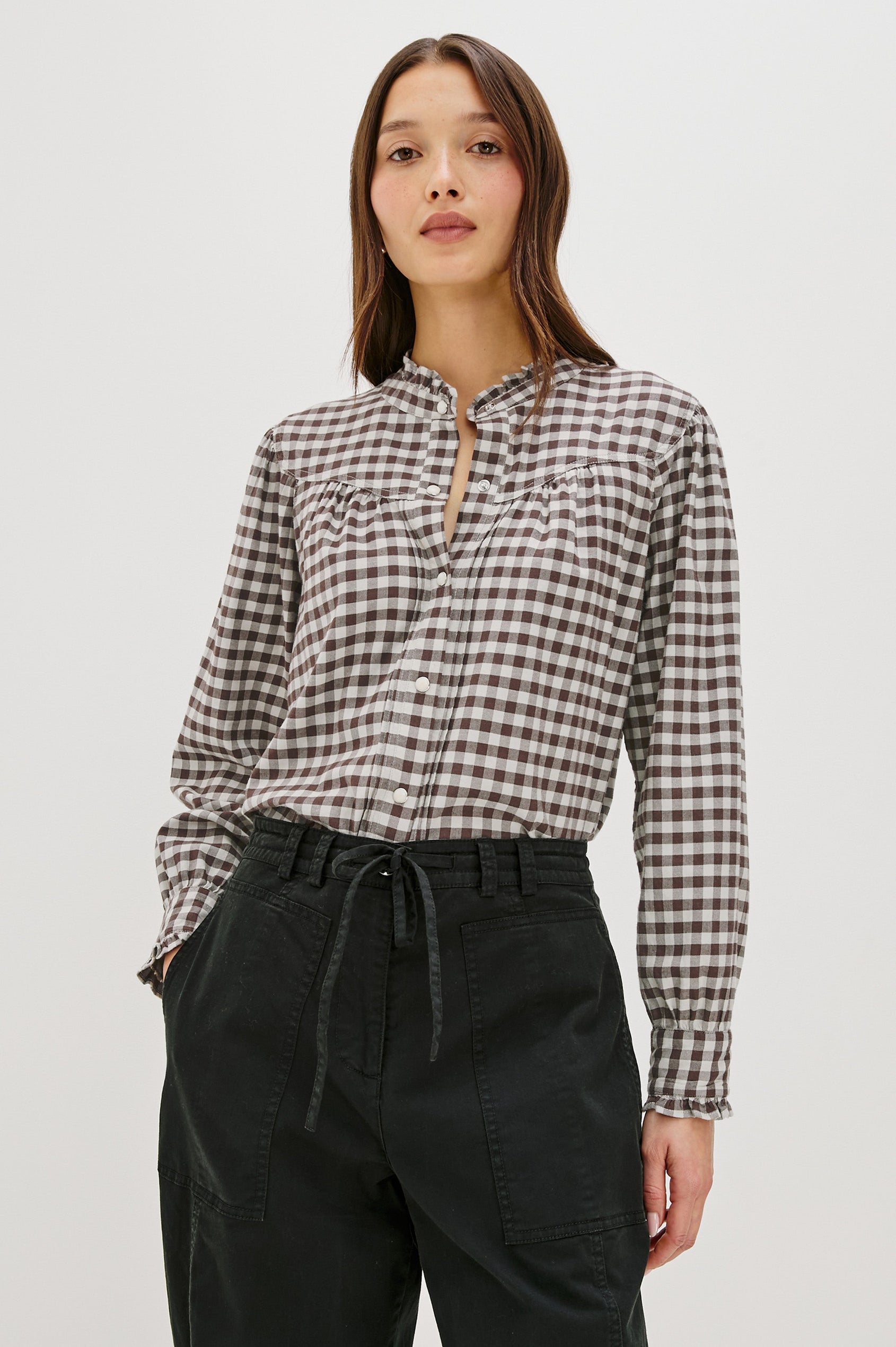 ALANNA SHIRT - CHOCOLATE CHIP