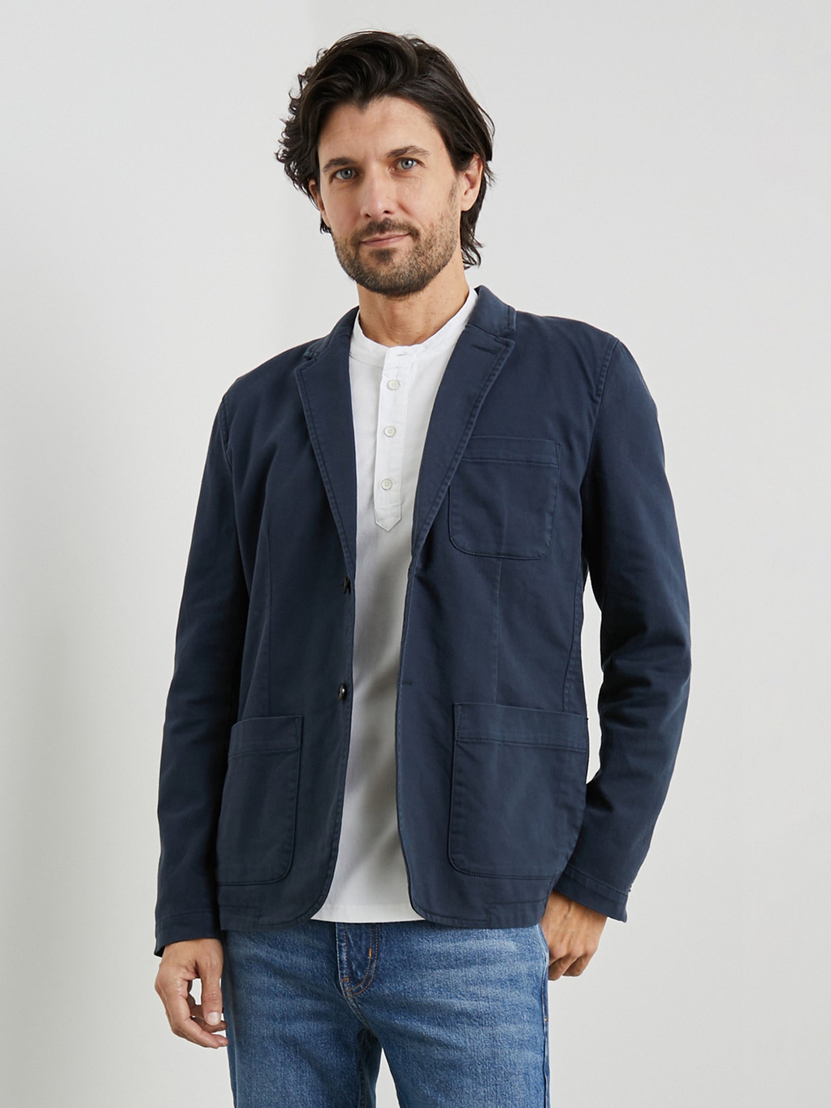 ANDRE JACKET - RUGGED NAVY TWILL - FRONT
