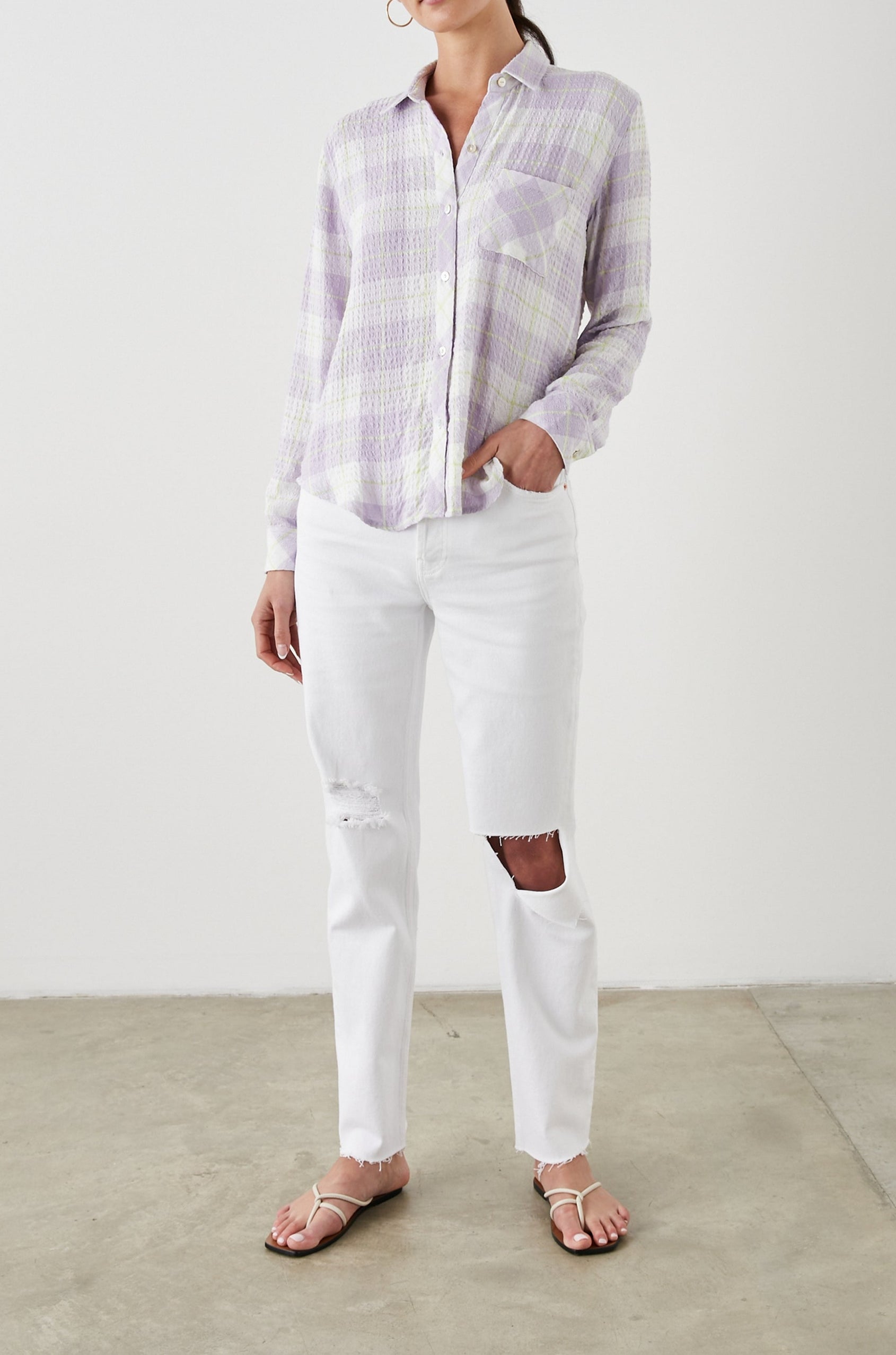 BRADY SHIRT LILAC CITRUS - FULL FRONT BODY