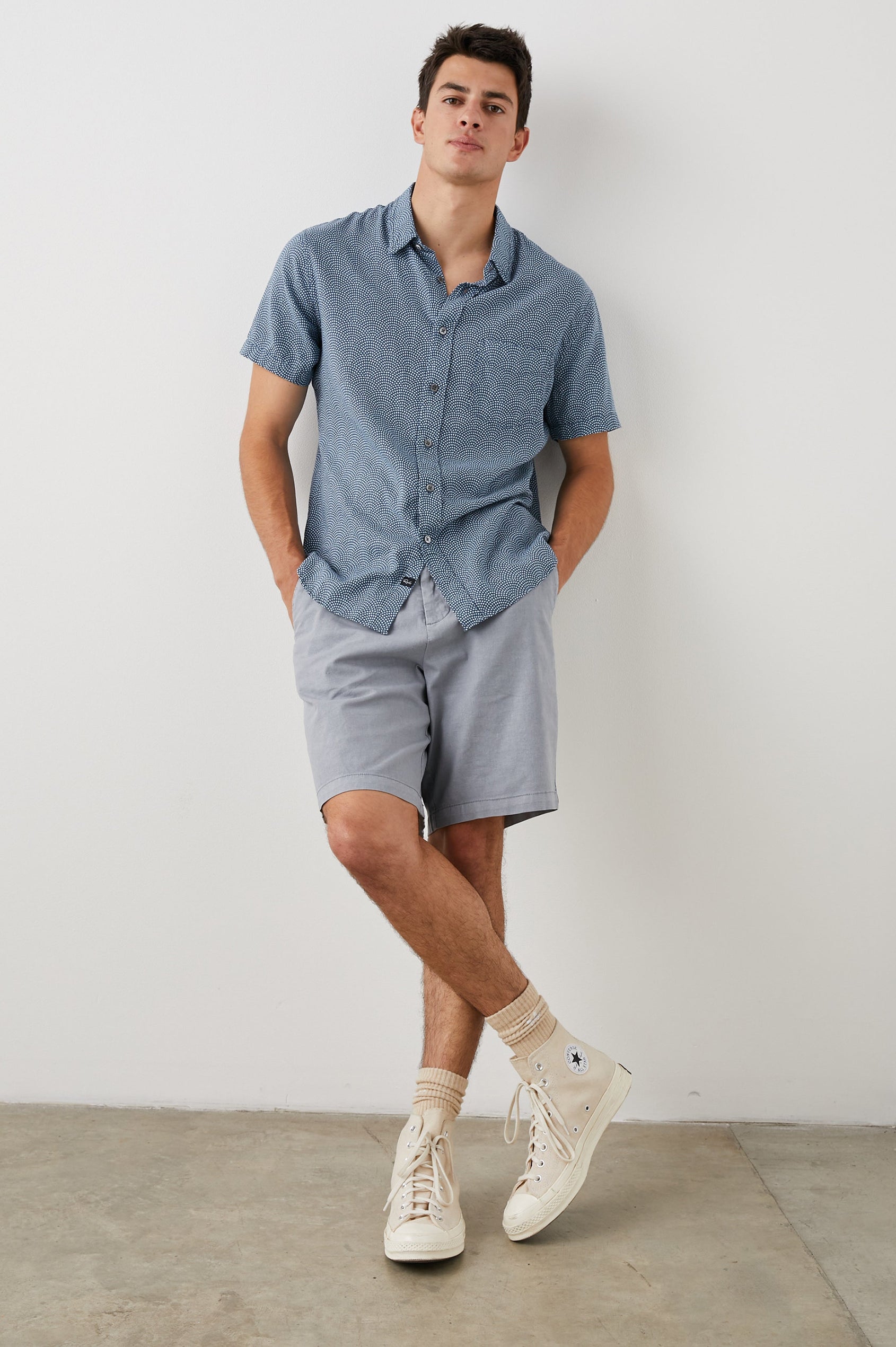 CARSON SHIRT EVENTIDE DEEP SEA - FULL FRONT BODY