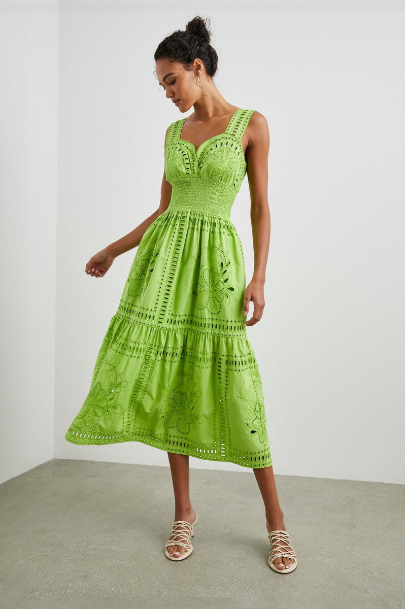 remi dress island green Remi Dress Green Stripe