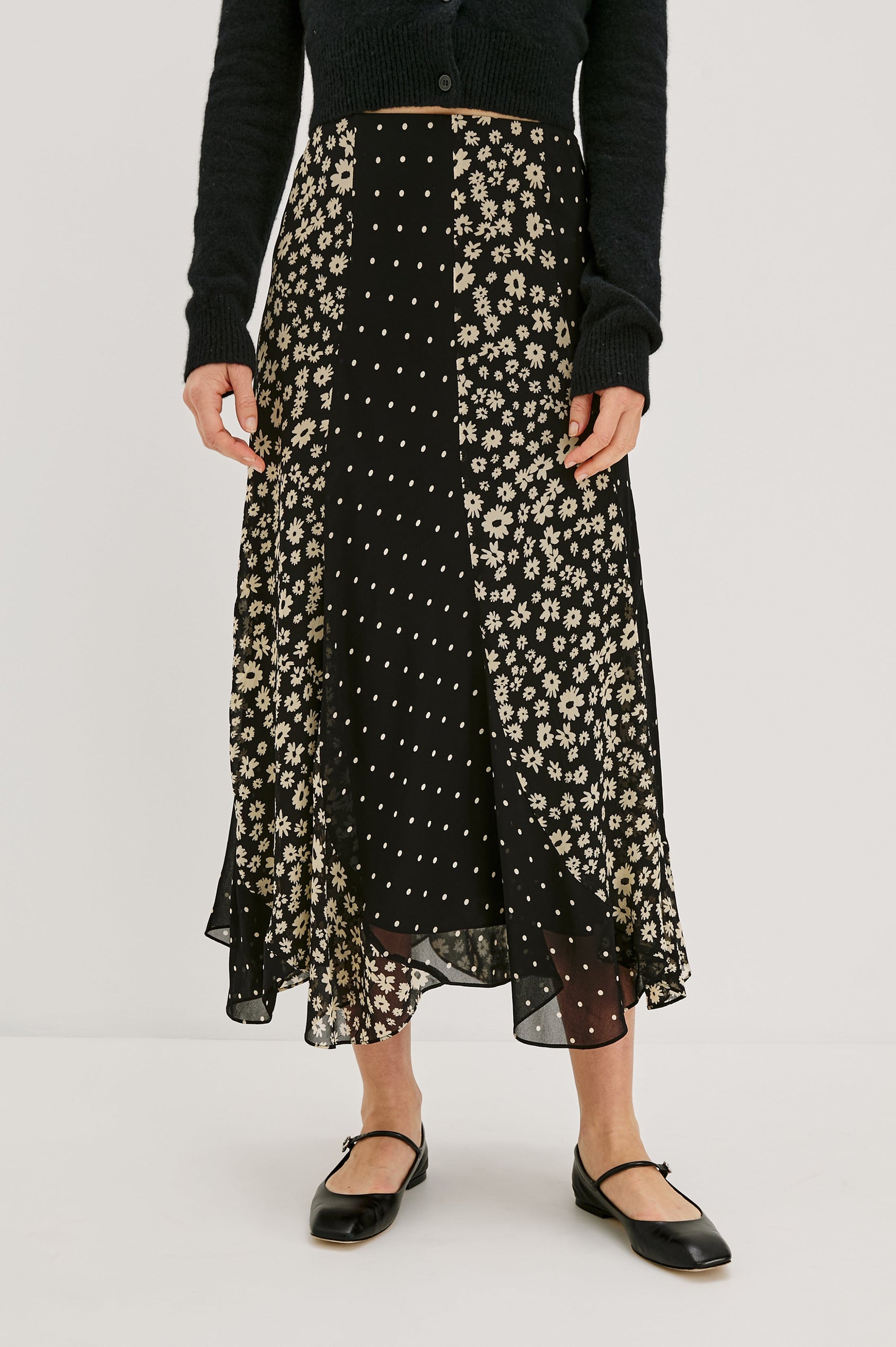 FELINA SKIRT - DAISY DOT COMBO