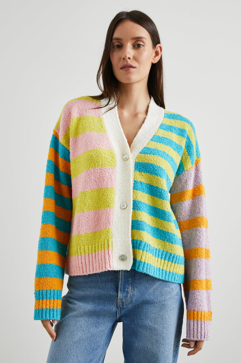 GENEVA CARDIGAN - MIXED STRIPE – Rails EU