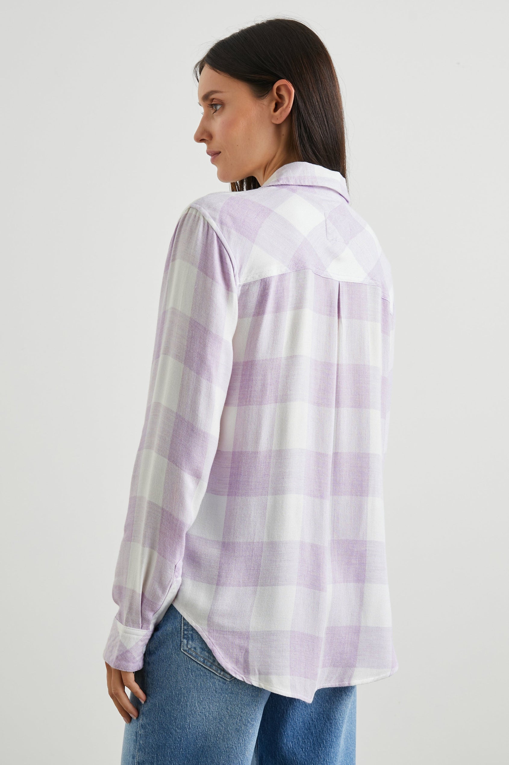 HUNTER SHIRT - LAVENDER EGRET - BACK BODY