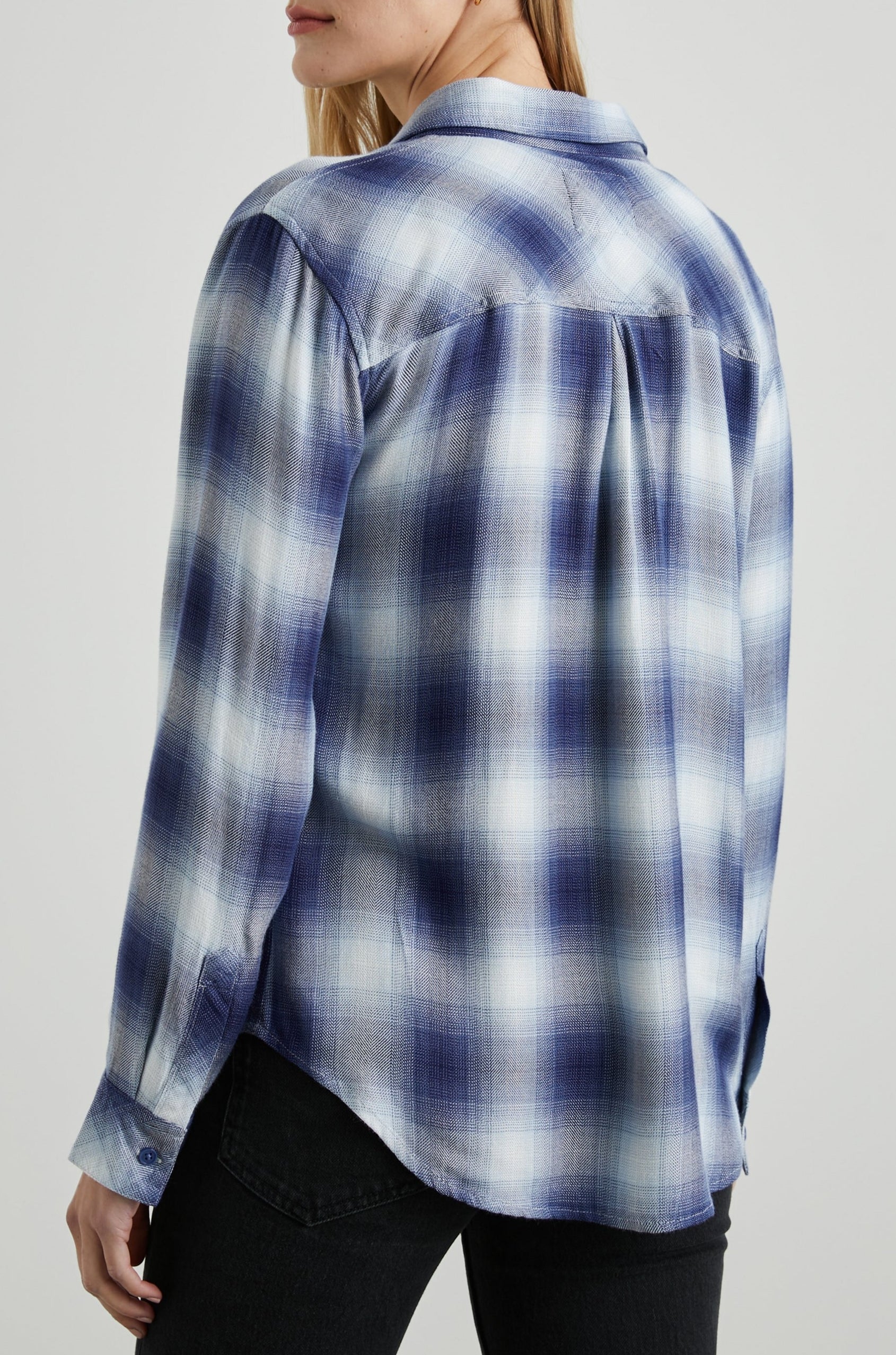 HUNTER SHIRT PACIFIC IVORY BLUE - BACK