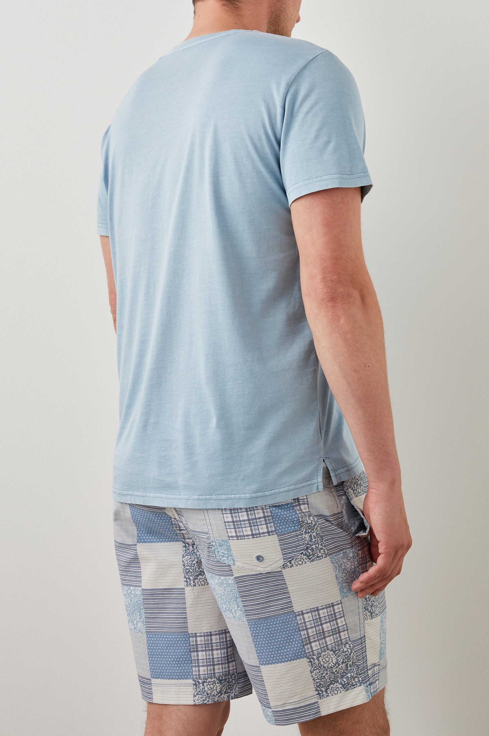 JOHNNY T-SHIRT - CAROLINA BLUE - BACK
