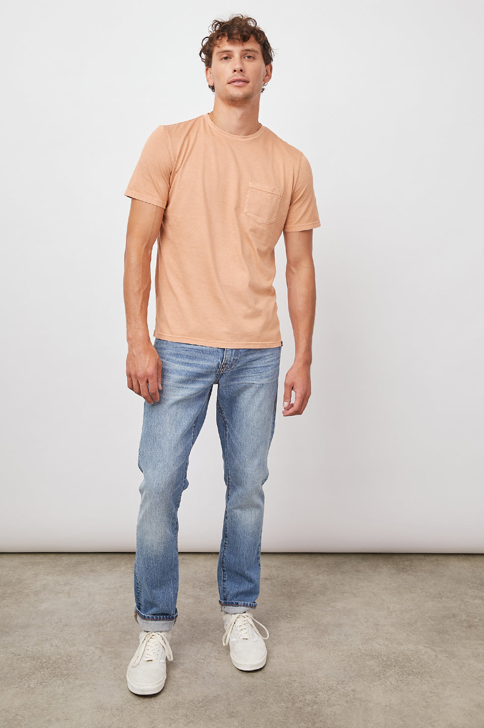 JOHNNY KUMQUAT SHORT SLEEVE CREW NECK WITH POCKET-FULL FRONT BODY