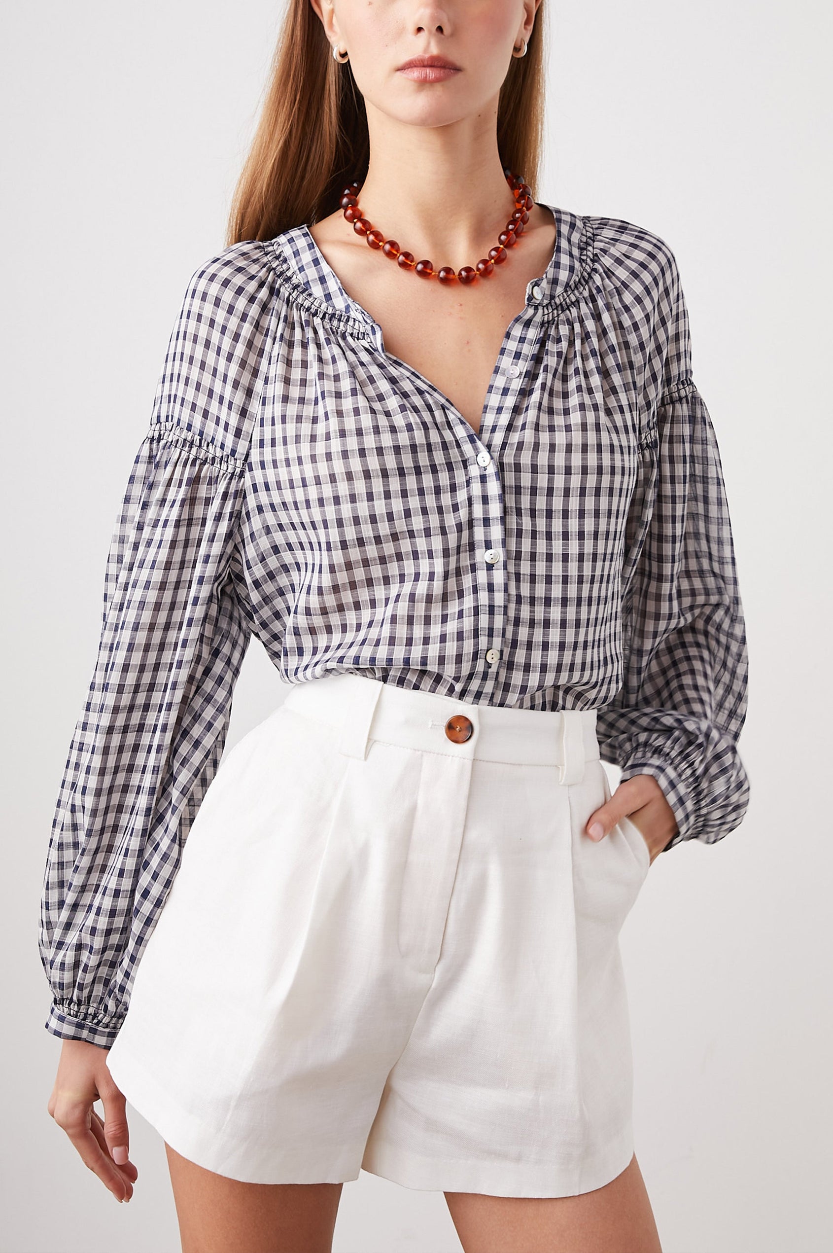 KENLIE-SAILOR-CHECK-FRONT TUCKED IN