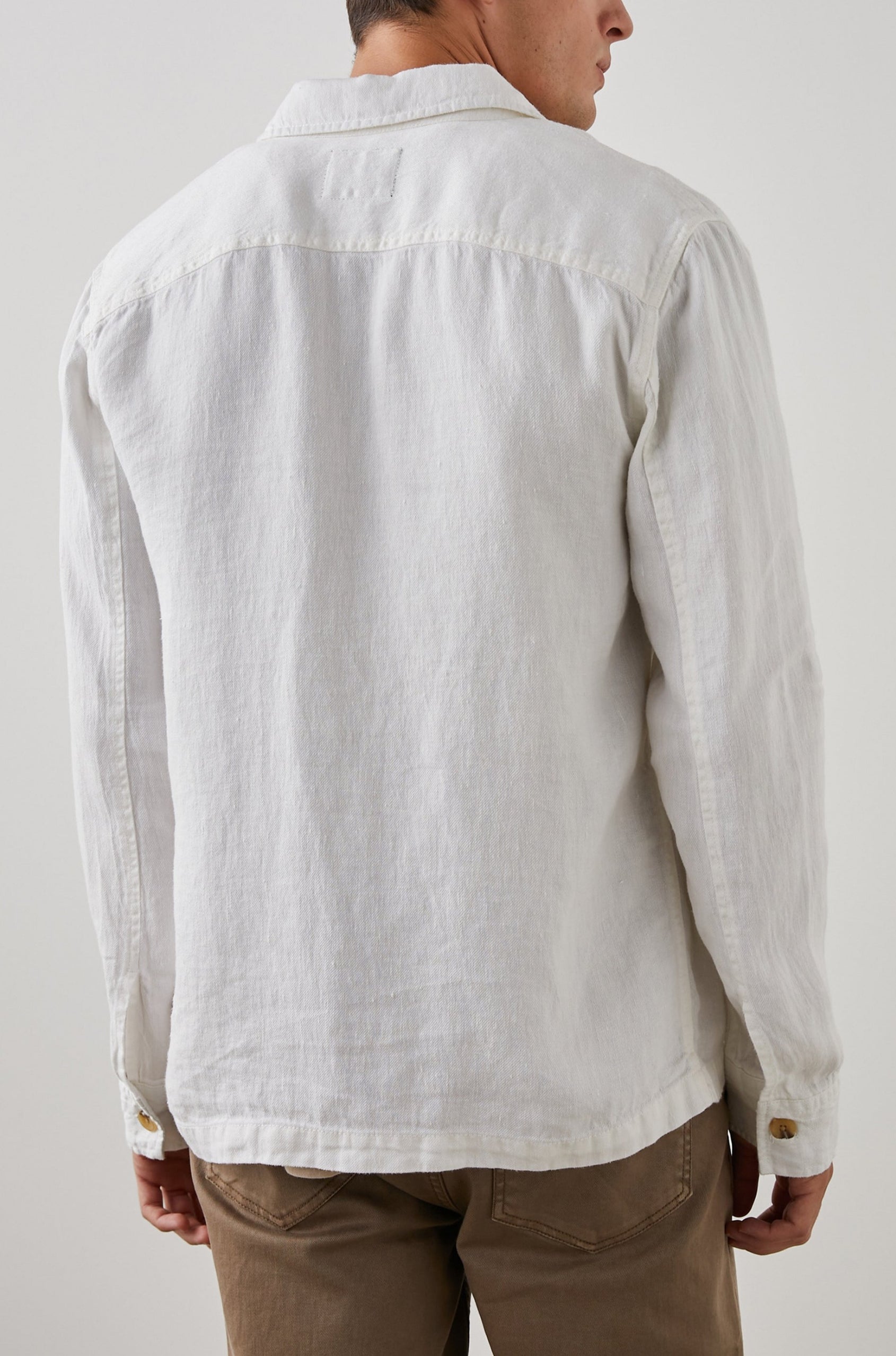 KEROUAC SHIRT JACKET PARCHMENT - BACK