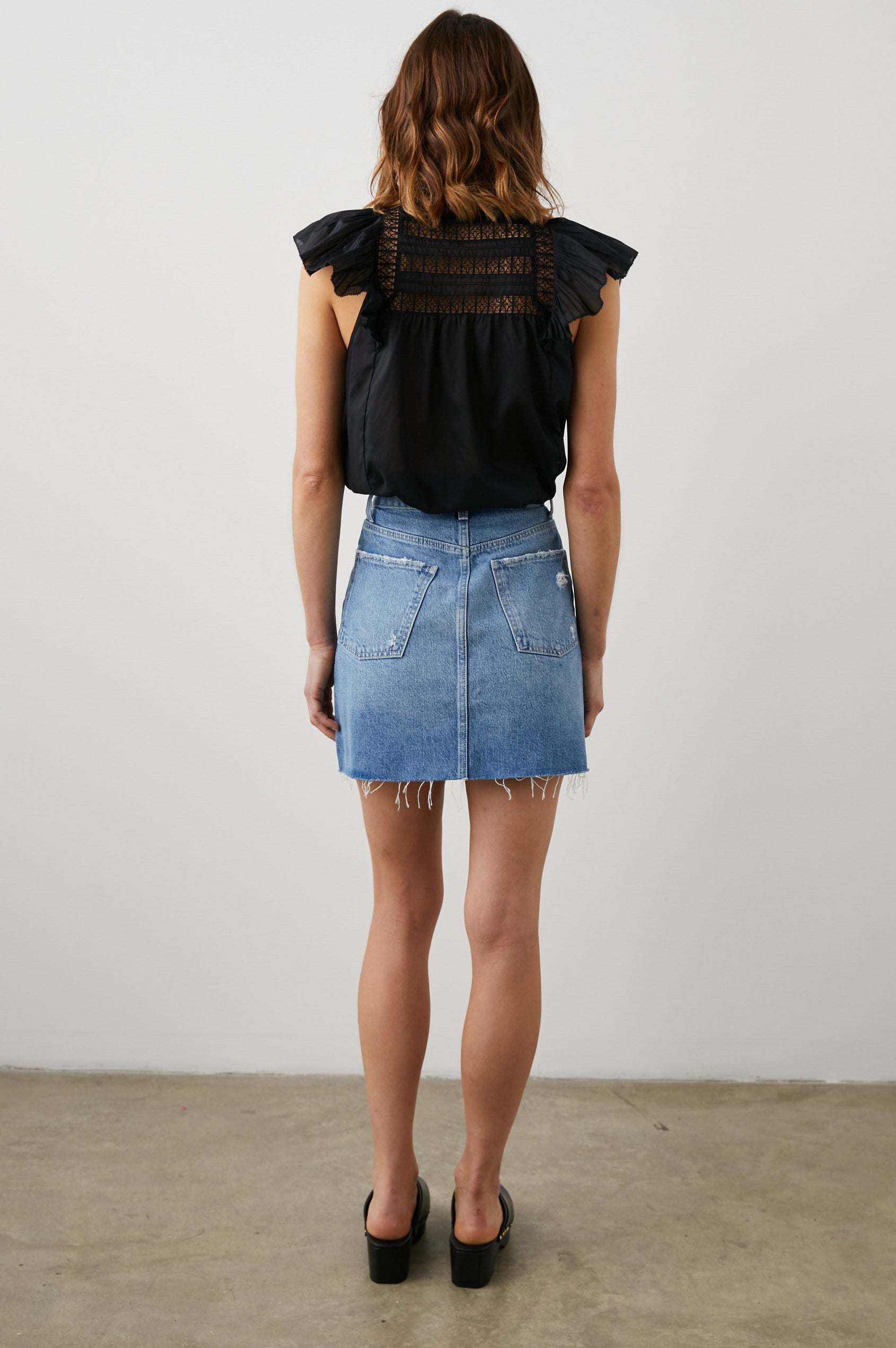 LAUREL SKIRT MARINA DISTRESS - BACK FULL BODY