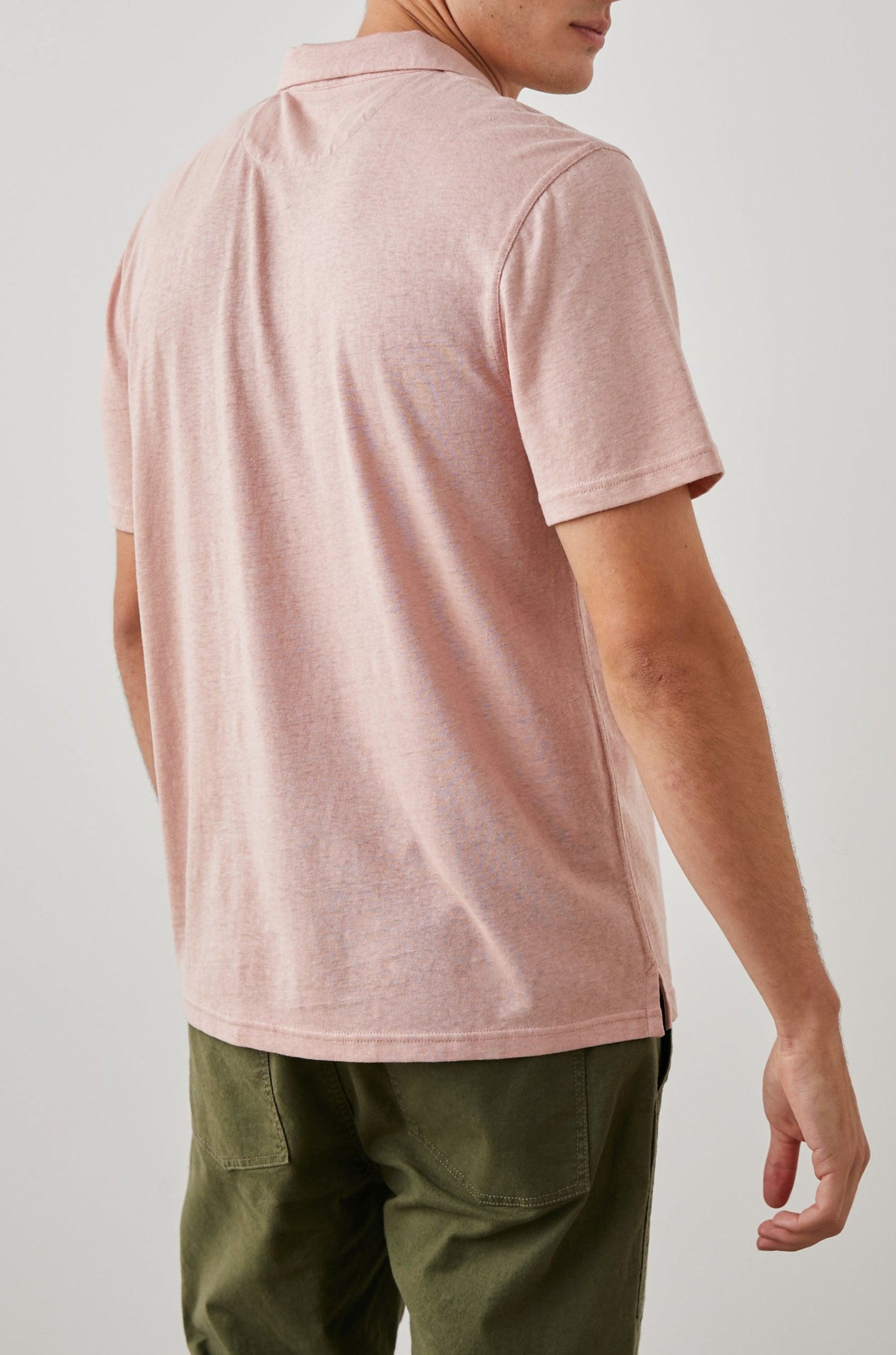 LEVANT POLO SHIRT FLAMINGO - BACK
