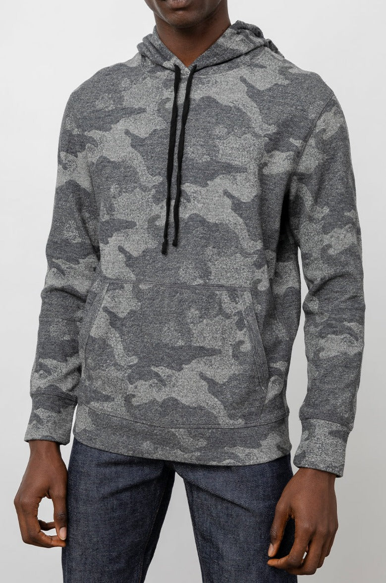 Magnuss Blue Camo Ls Pullover Hood - front