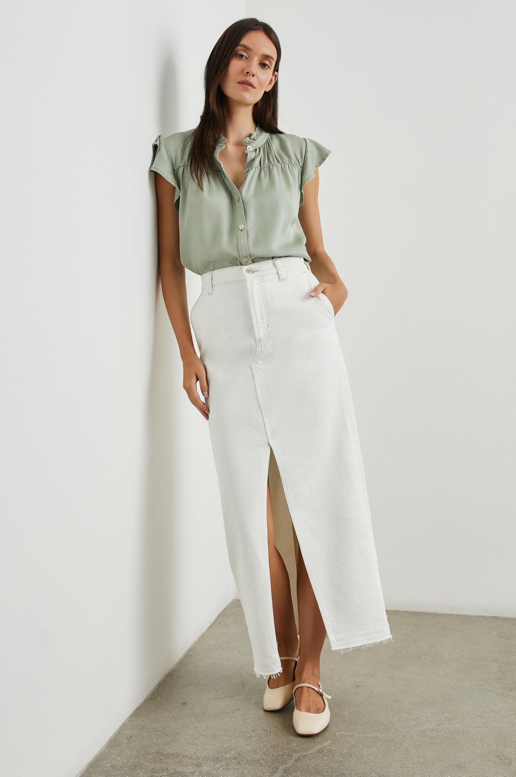 MANHATTAN SKIRT - ECRU - FULL BODT
