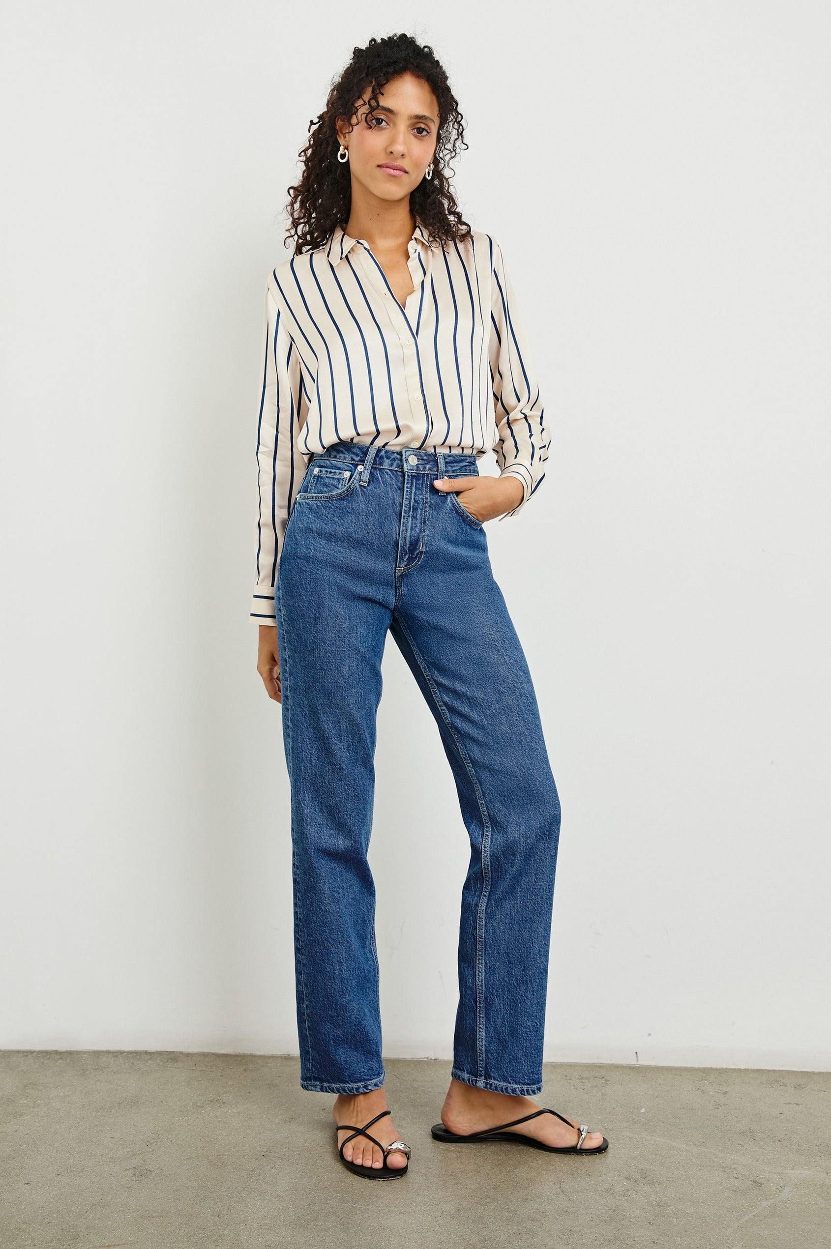 MARIA-CERAMIC-NAVY-STRIPE-FULL FRONT BODY
