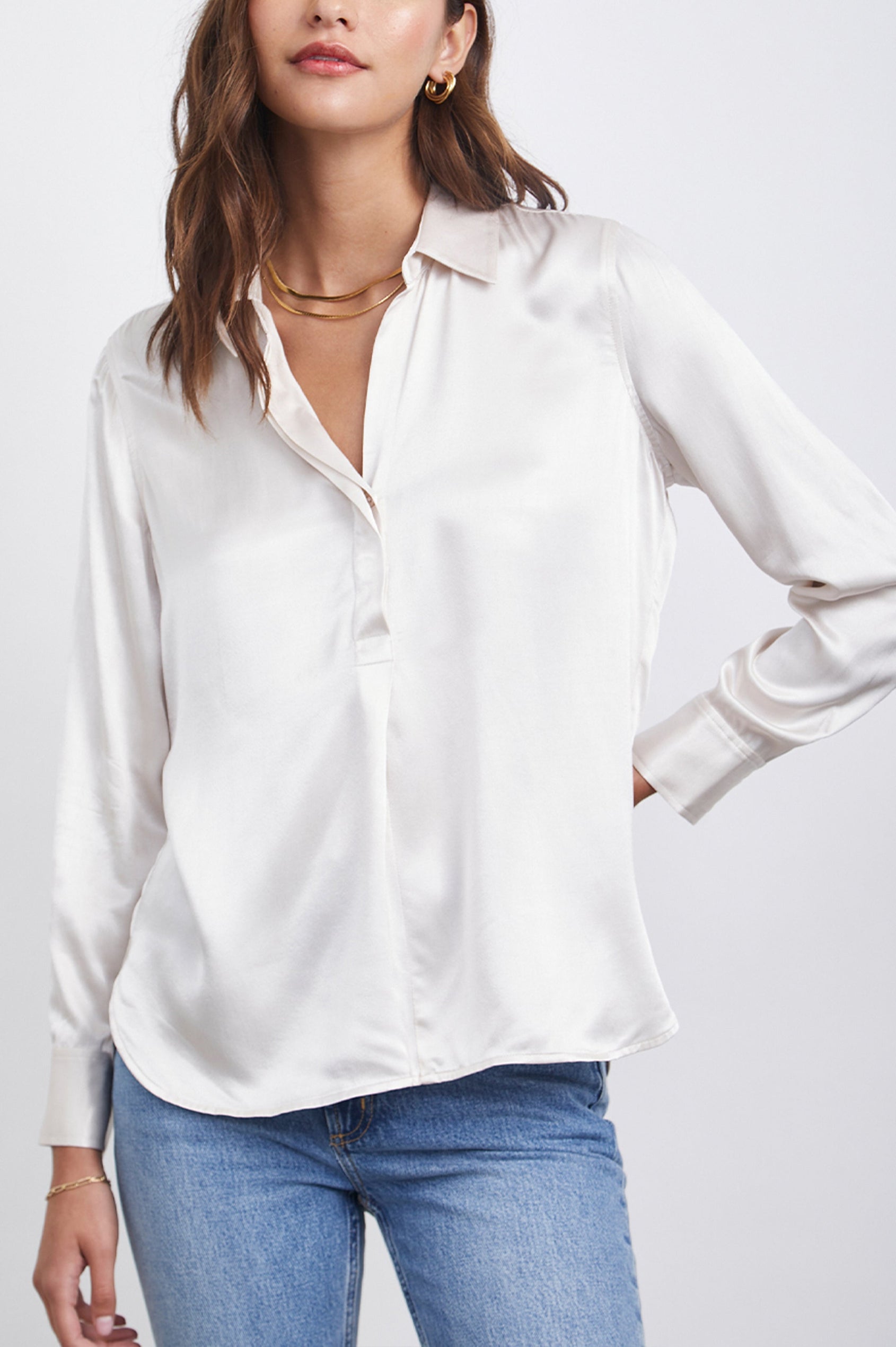 NISSA-IVORY-FRONT UNTUCKED