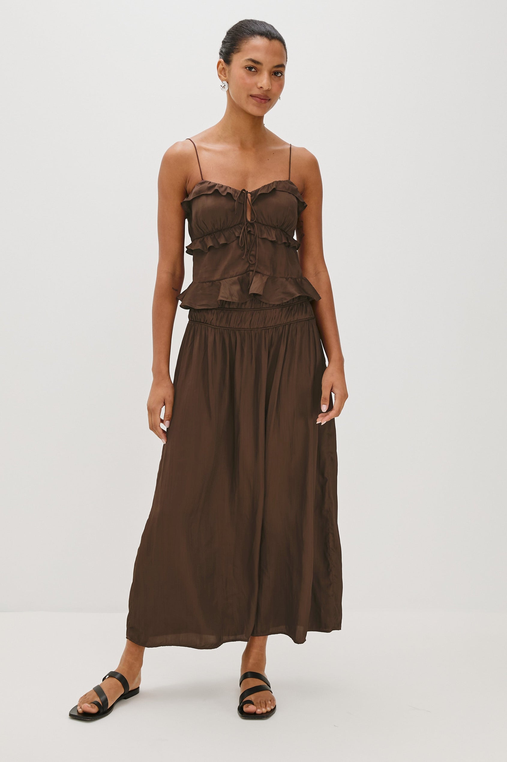 NARA SKIRT - ESPRESSO