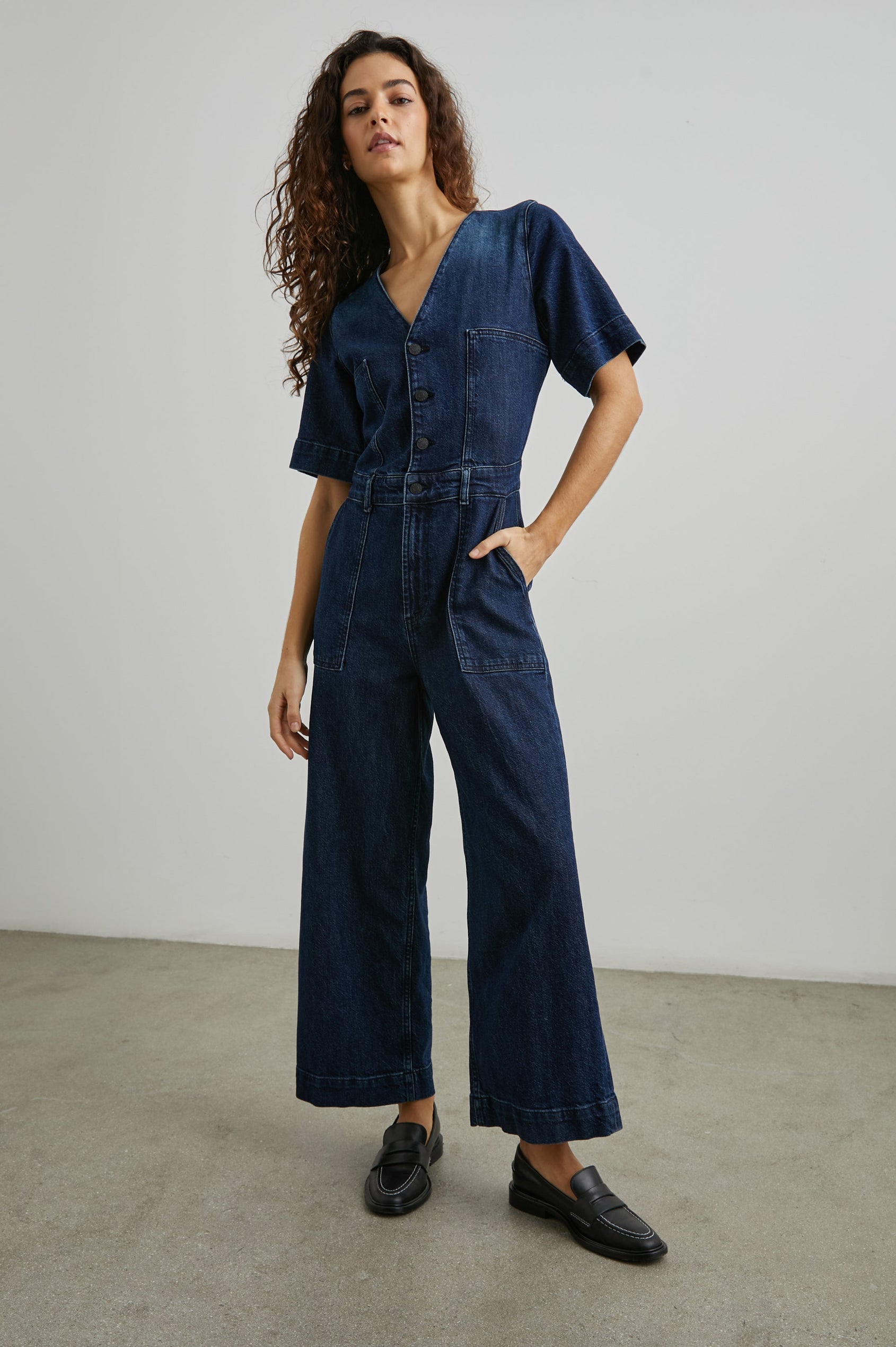 PALISADES JUMPSUIT - BLUE MOON FRONT BODY