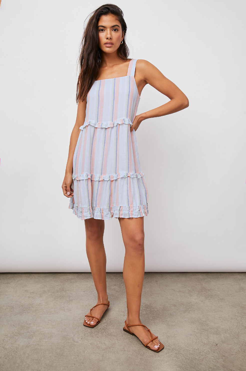 SANDY DRESS - BIARRITZ MULTI STRIPE