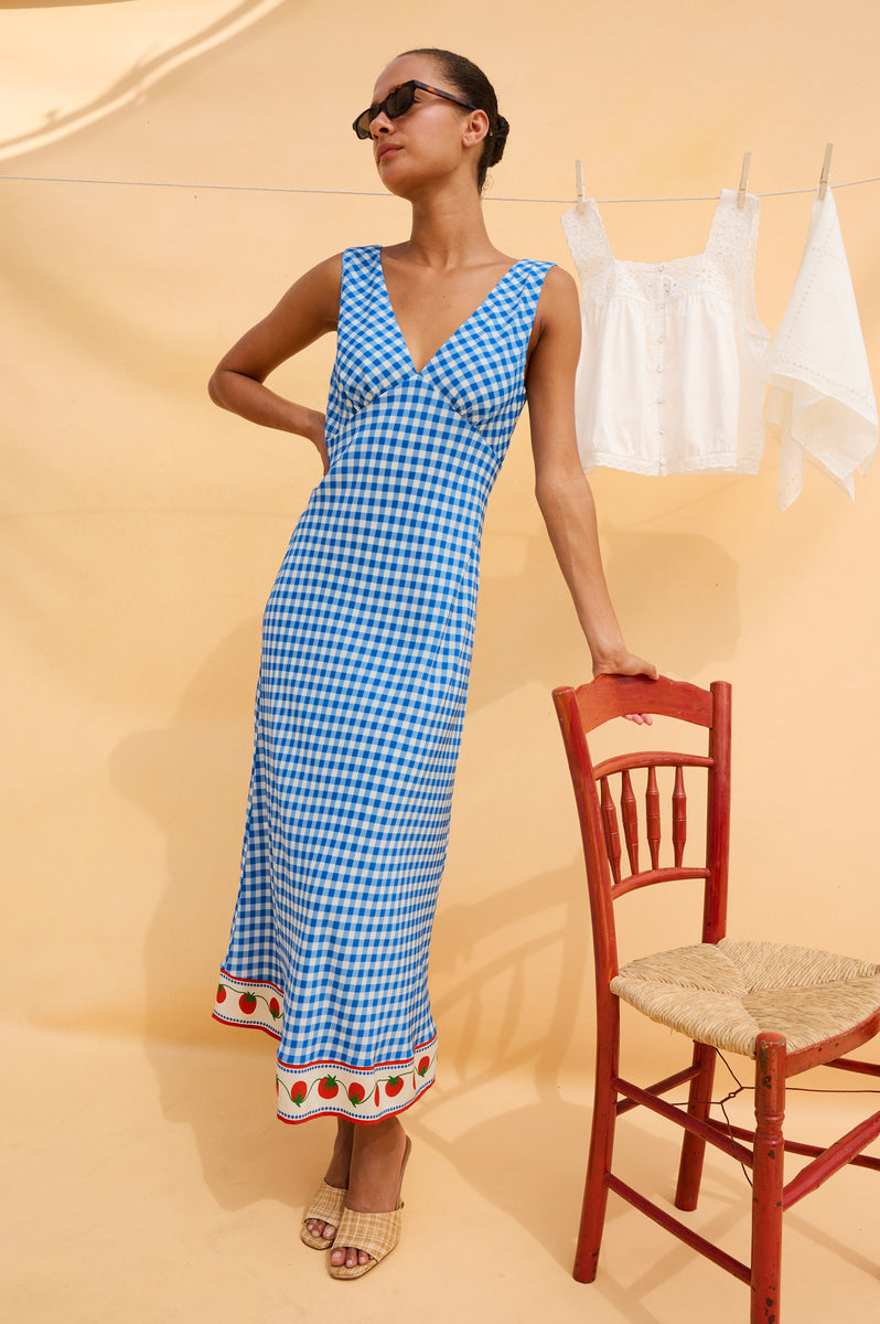 RAILS X GIADZY SERAFINA DRESS - GINGHAM TOMATOES – Rails EU