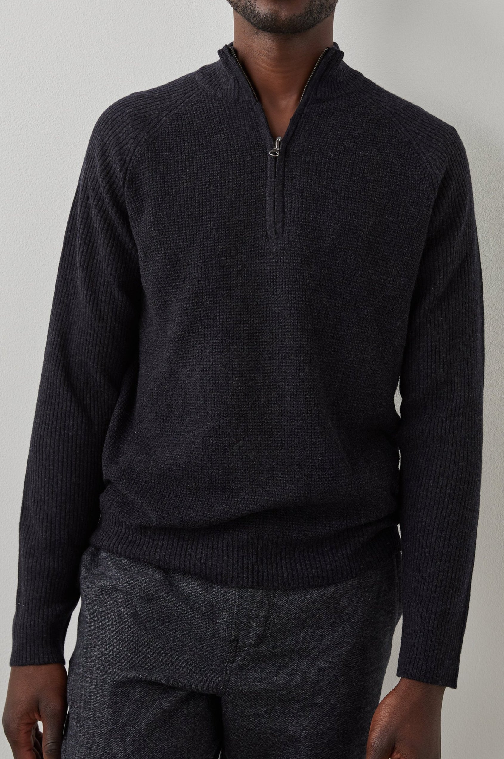 STARK CAST IRON QUARTER ZIP - FRONT