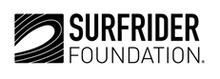 SURFRIDER FOUNDATION IN BLACK LETTERS ACROSS A WHITE BACKGROUND