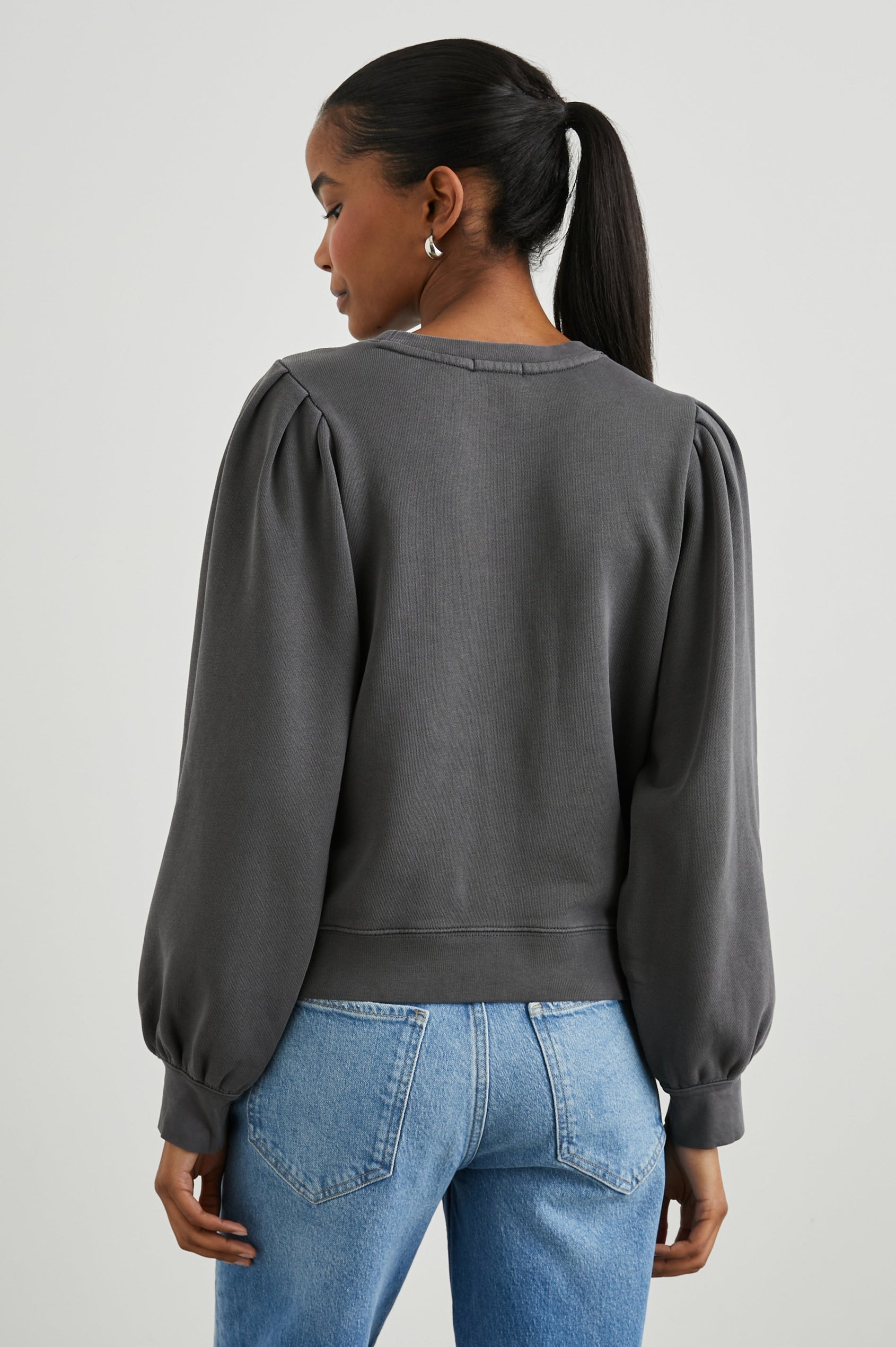 TIFFANY SWEATSHIRT - CHARCOAL - BACK BODY