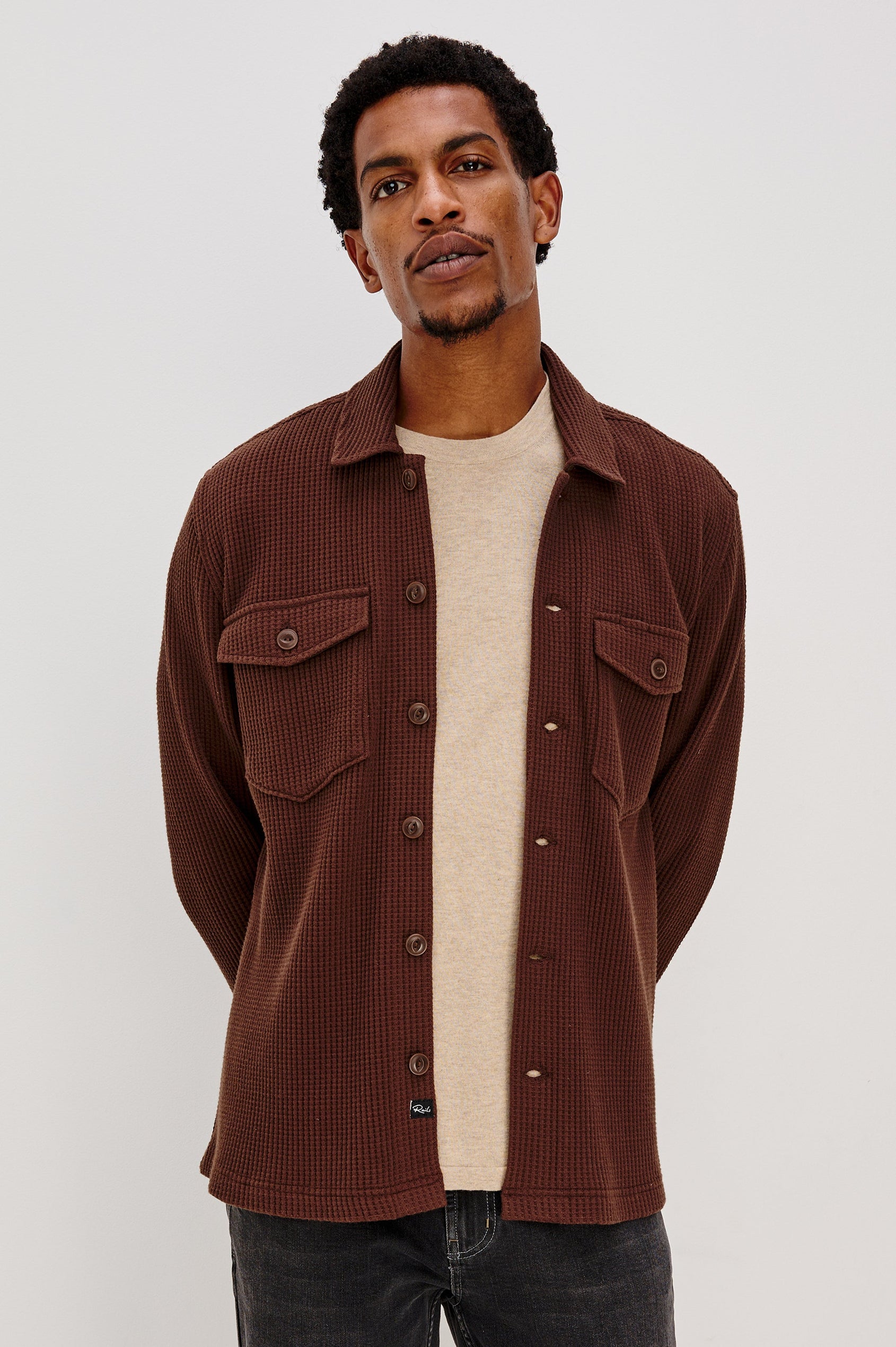 WELLS OVERSHIRT - CHOCOLATE
