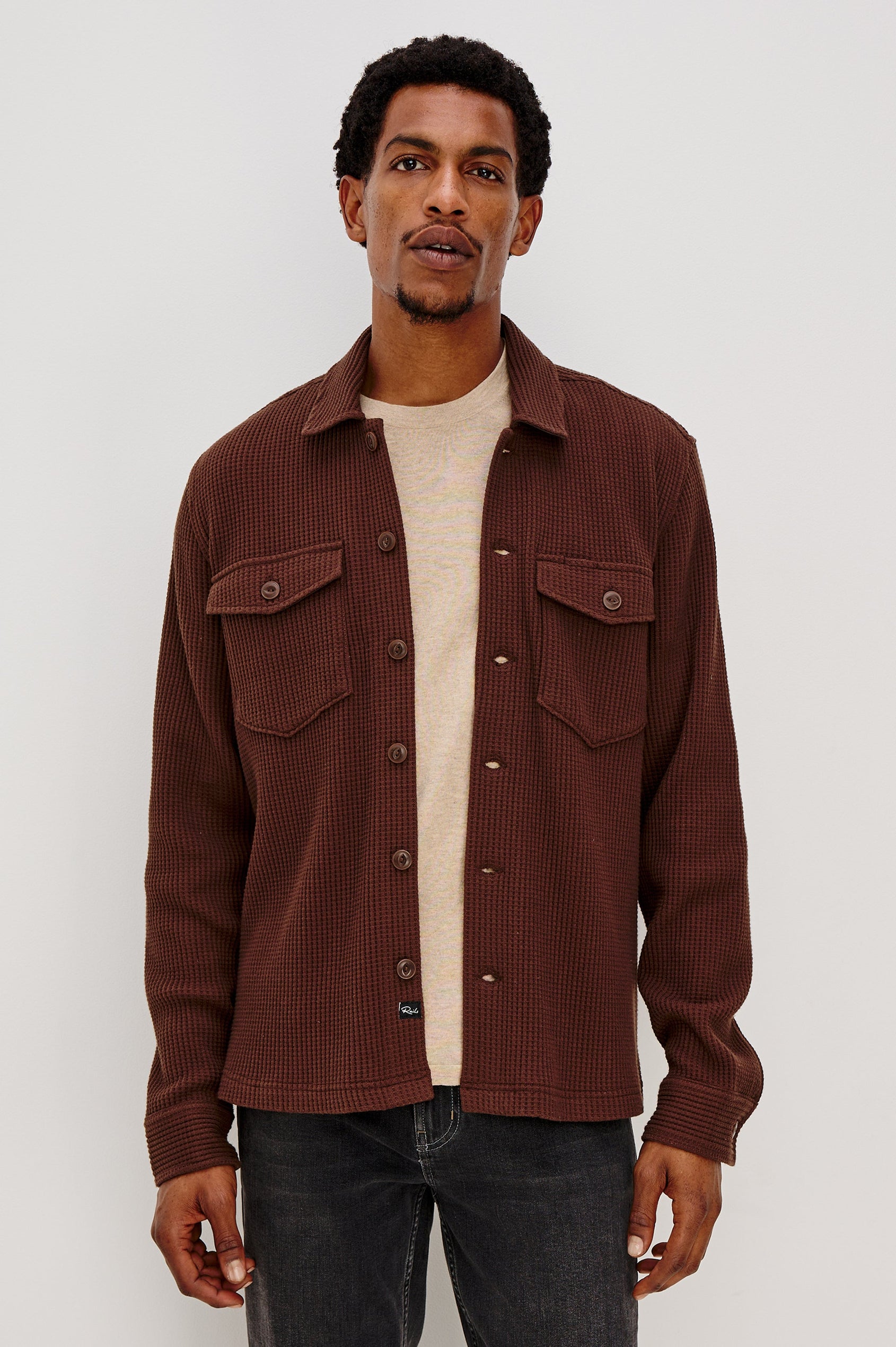 WELLS OVERSHIRT - CHOCOLATE