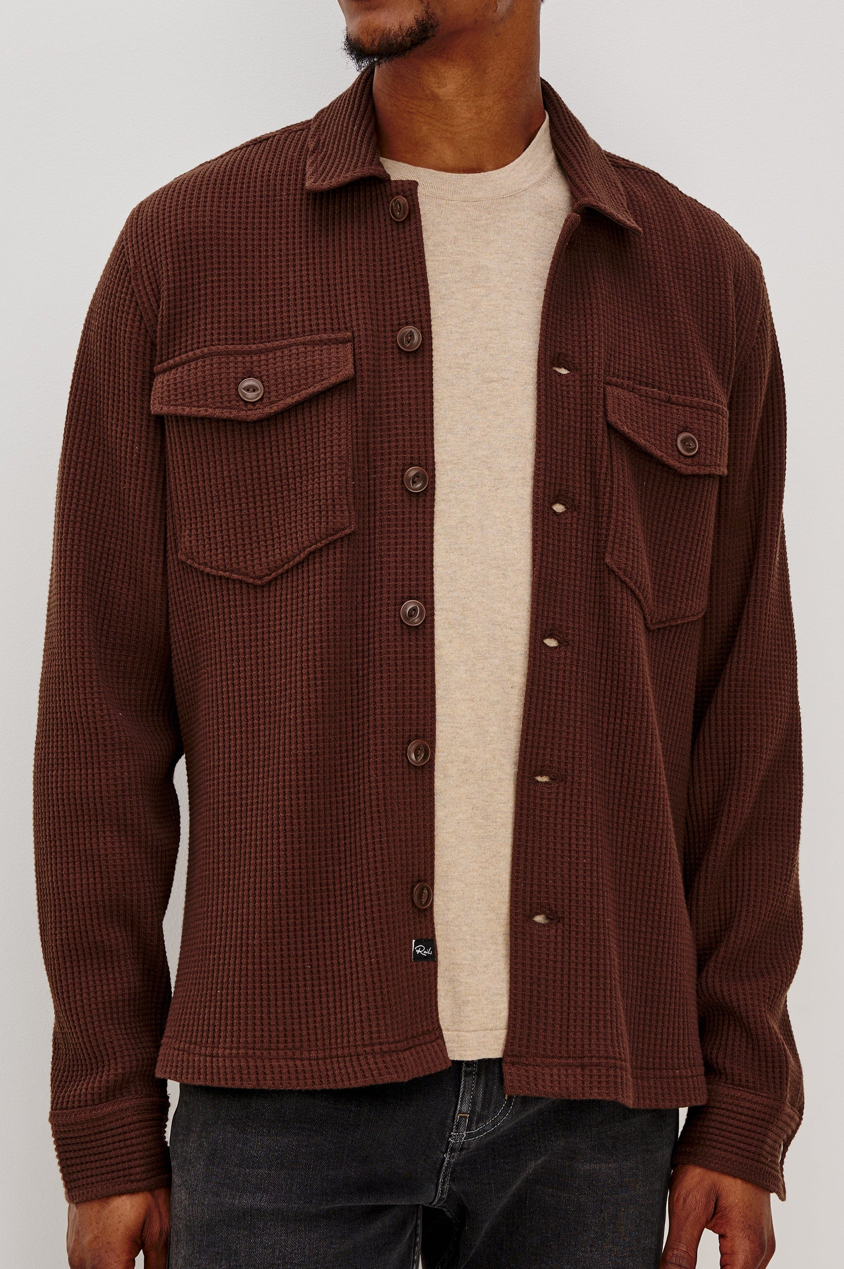 WELLS OVERSHIRT - CHOCOLATE