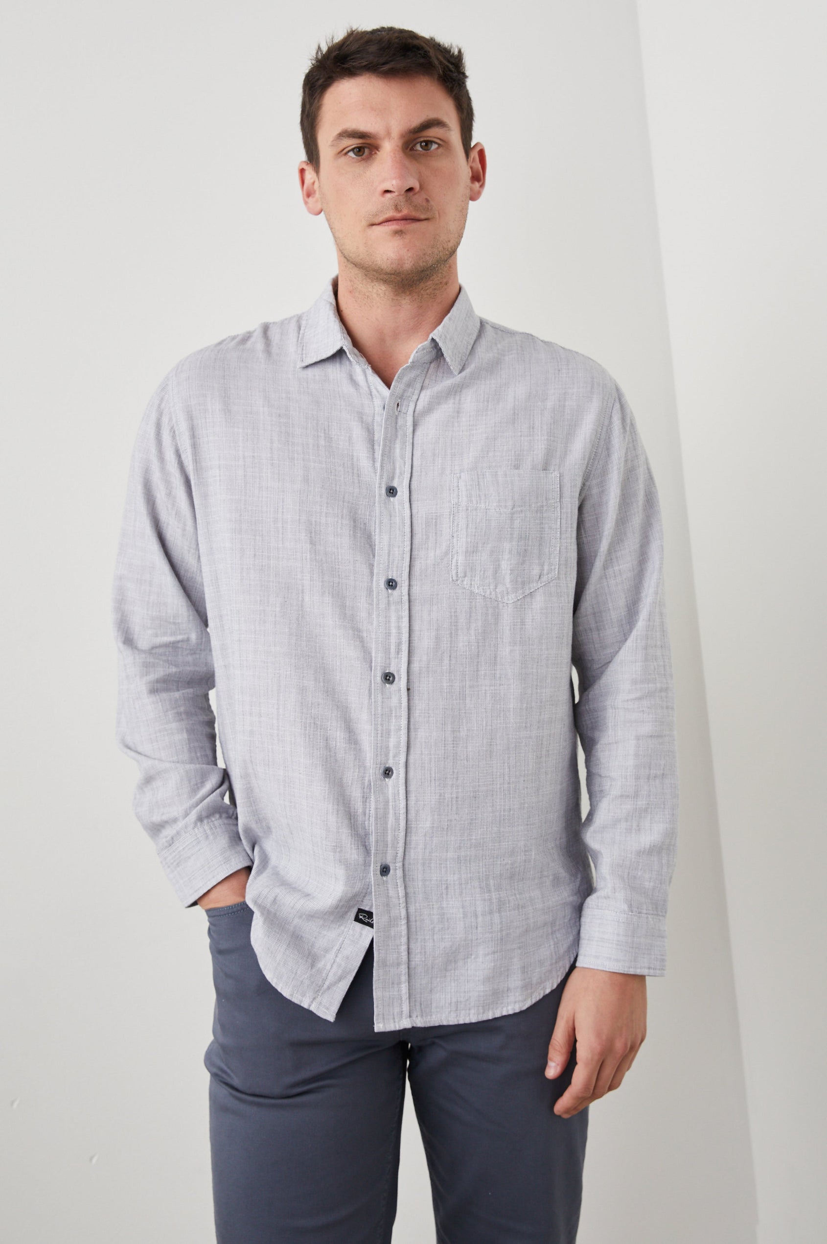 WYATT SHIRT IRON GATE - FRONT BODY