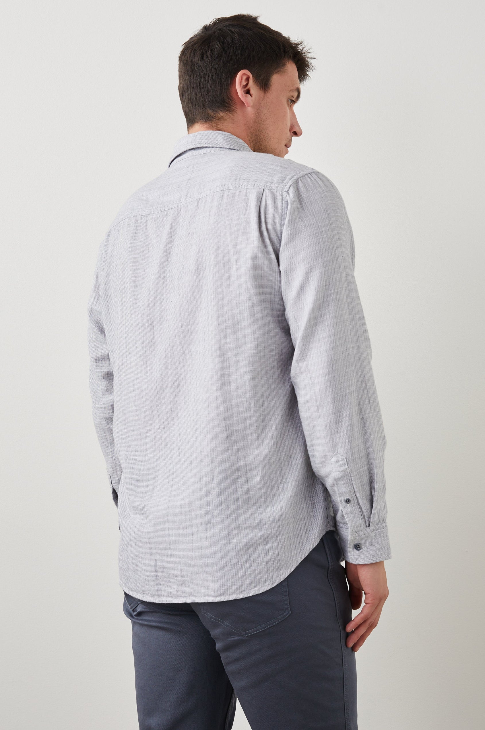 WYATT SHIRT IRON GATE - BACK BODY