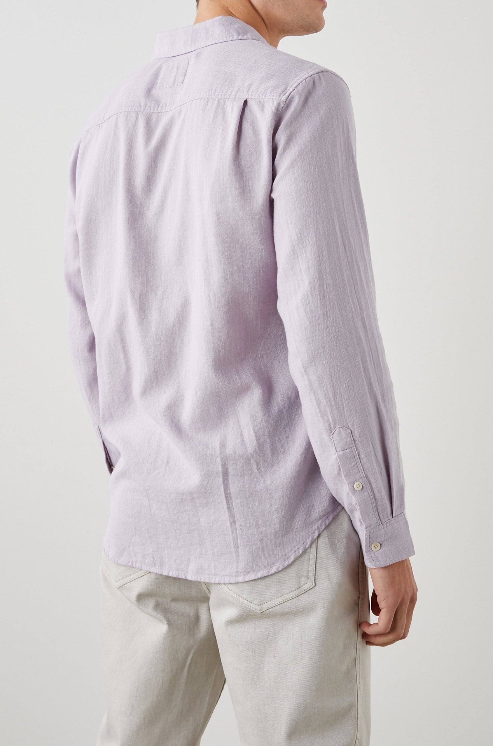 WYATT LAVENDER SHIRT - BACK