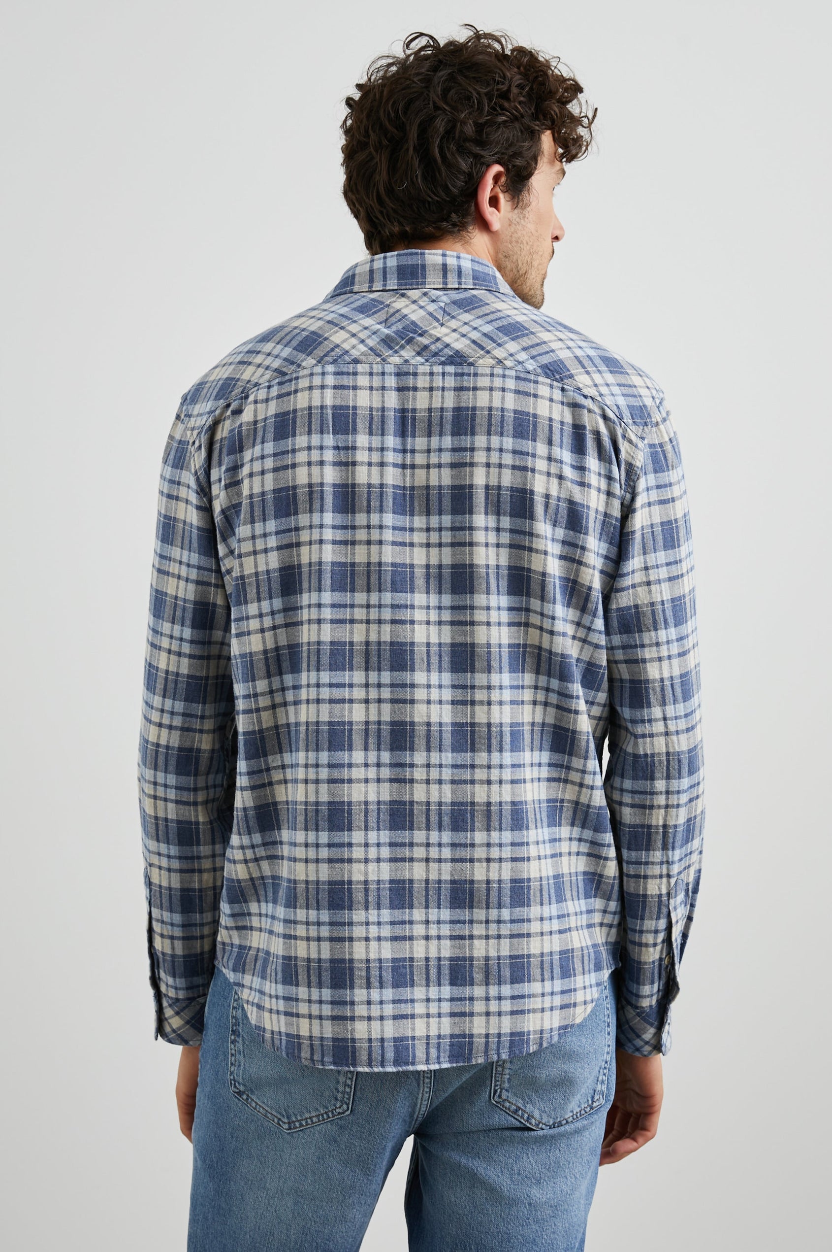 WYATT NAVY SORGHUM OXFORD - BACK BODY