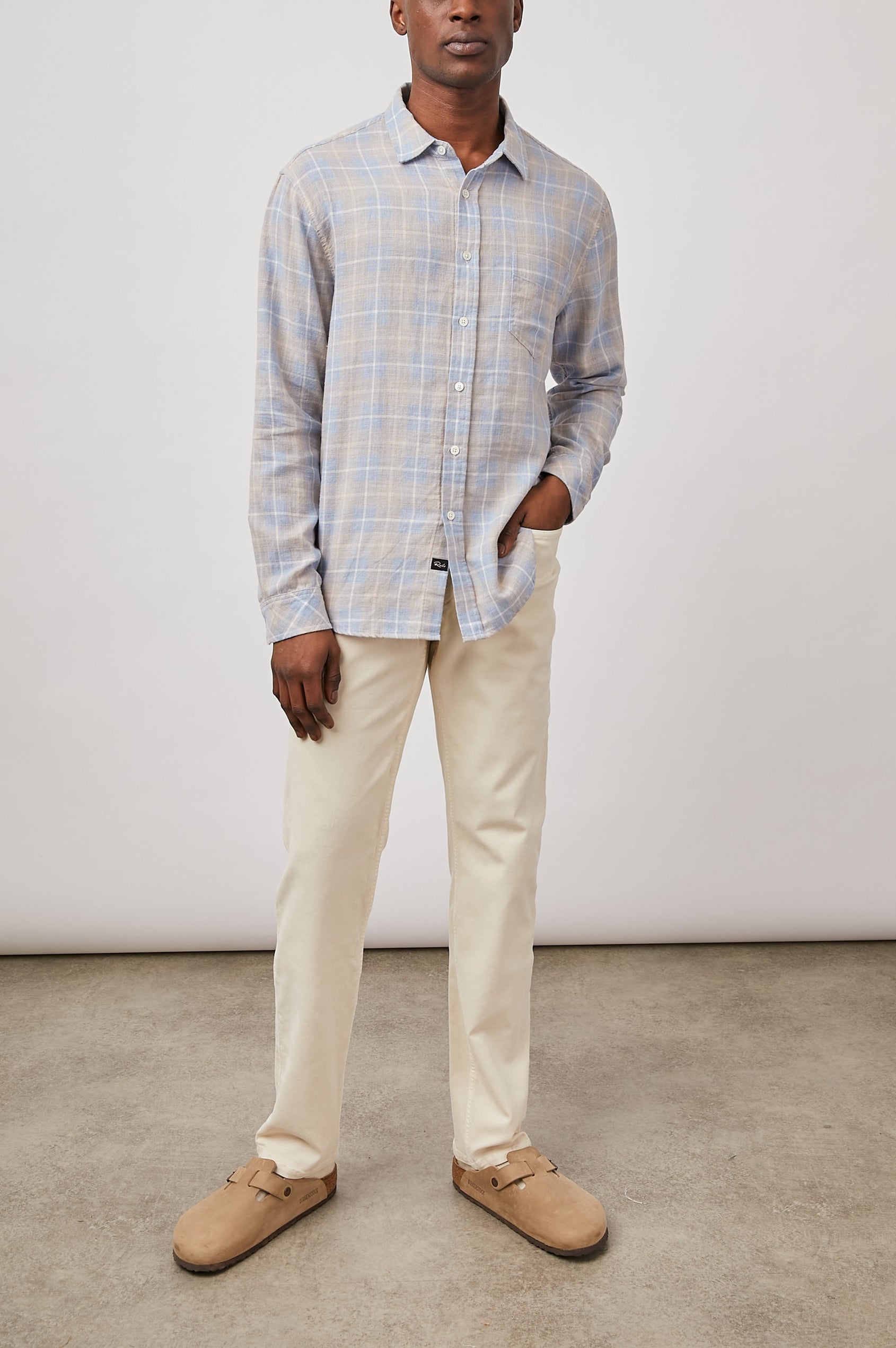 WYATT SHIRT - SHORELINE PEACH TIDE