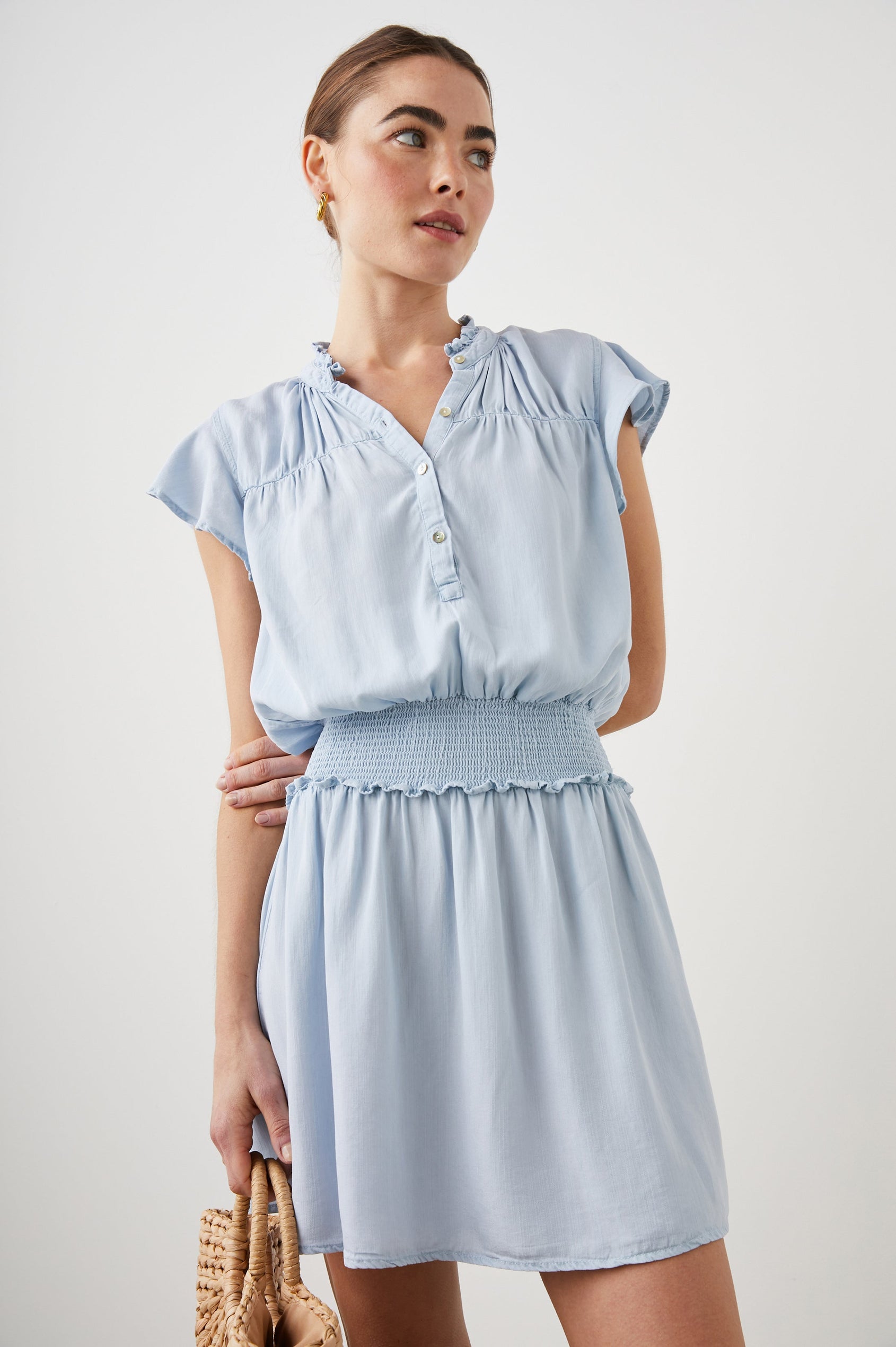 AMINA DRESS LIGHT VINTAGE - FRONT