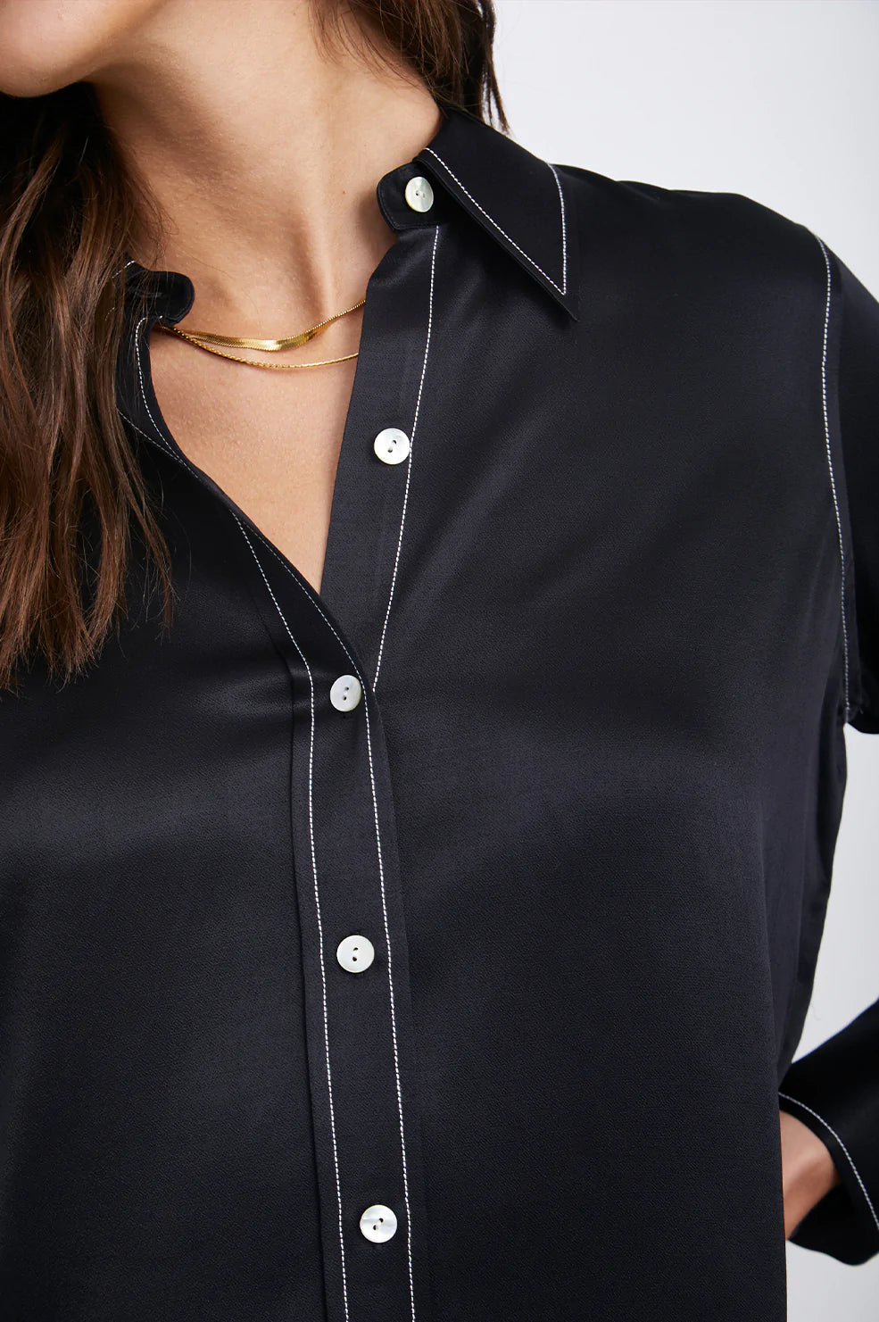 ANDREA BLACK TOP- DETAIL