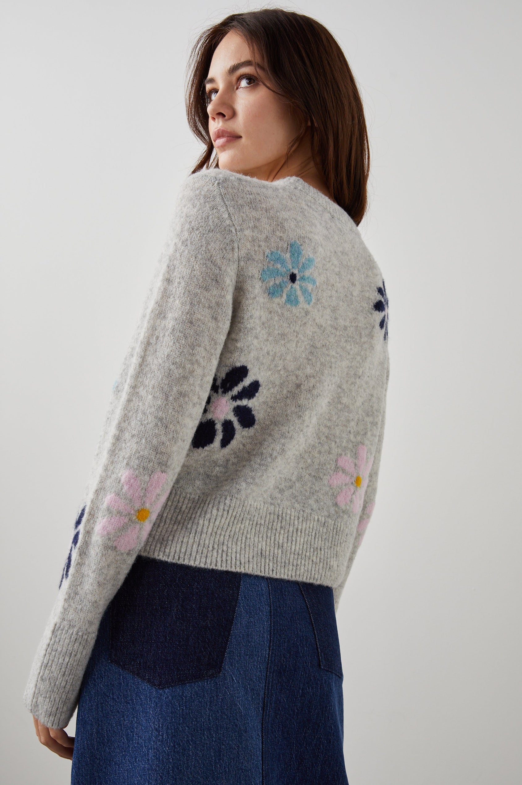 ANISE SWEATER GREY MULTI - BACK