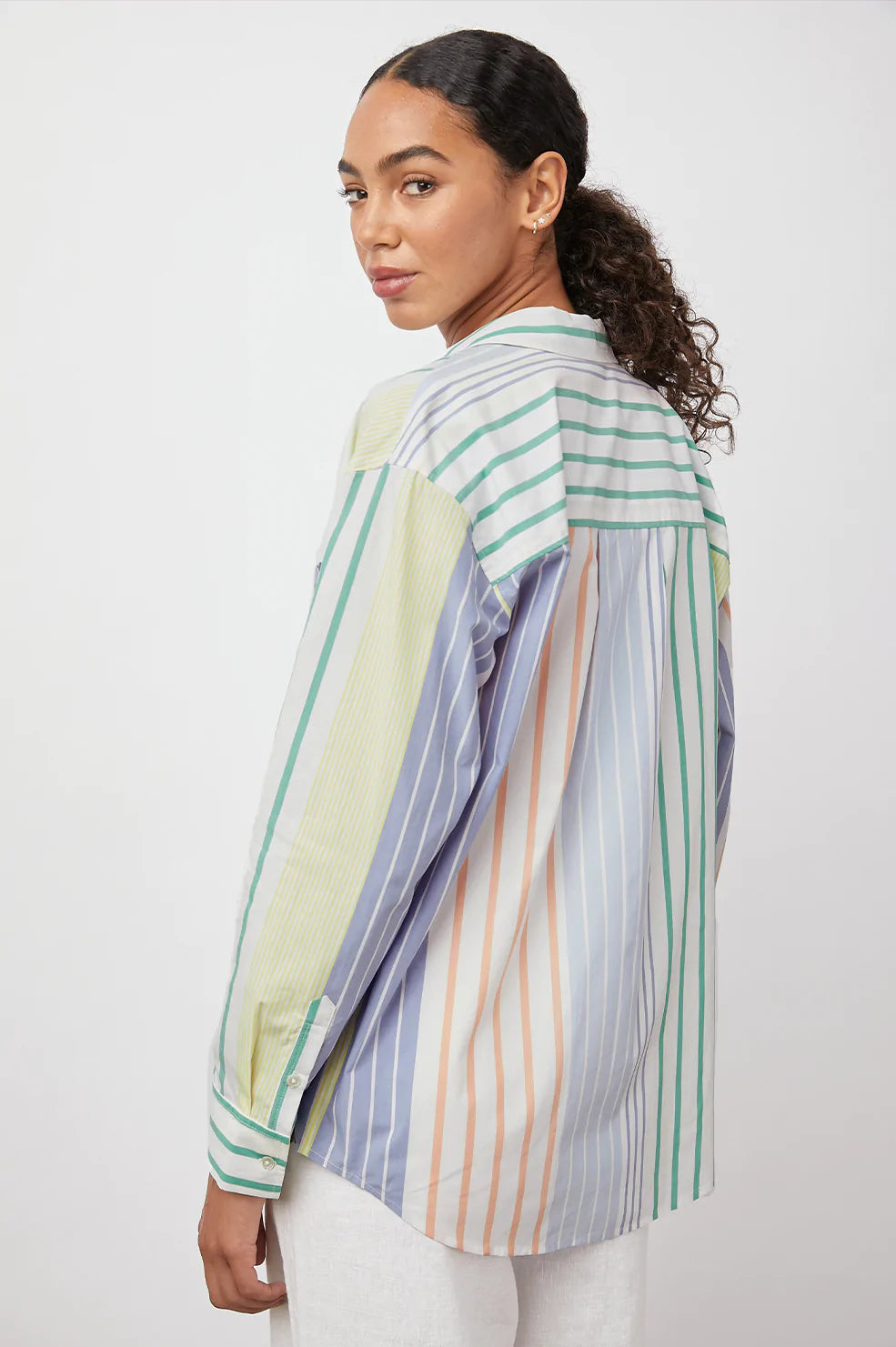 ARLO PORTOFINO STRIPE LONG SLEEVE BUTTON DOWN-BACK