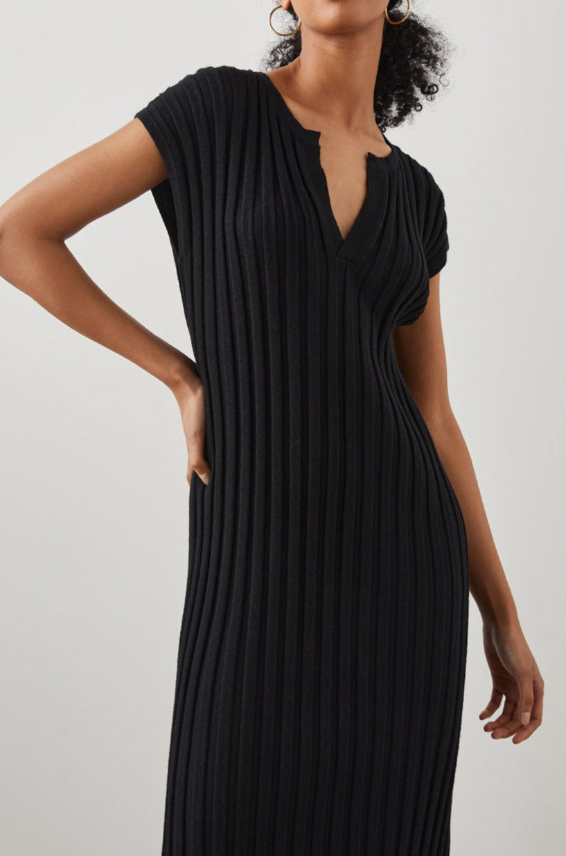 ASHLEY BLACK DRESS - CLOSE UP
