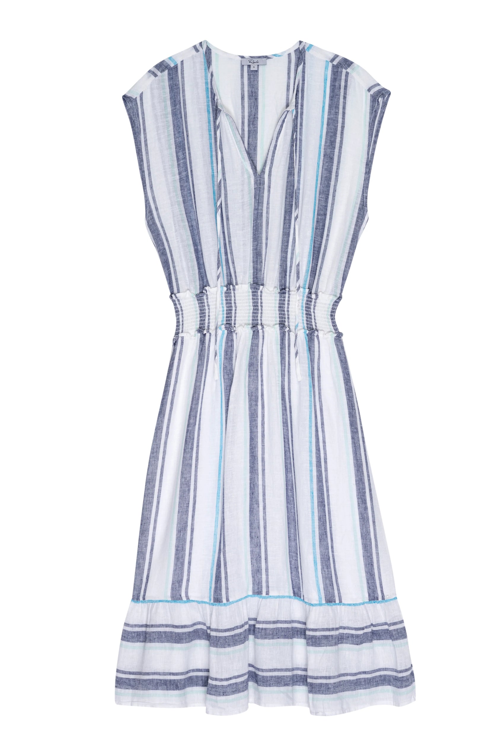 ASHLYN AEGEAN BLUE STRIPE- FLAT