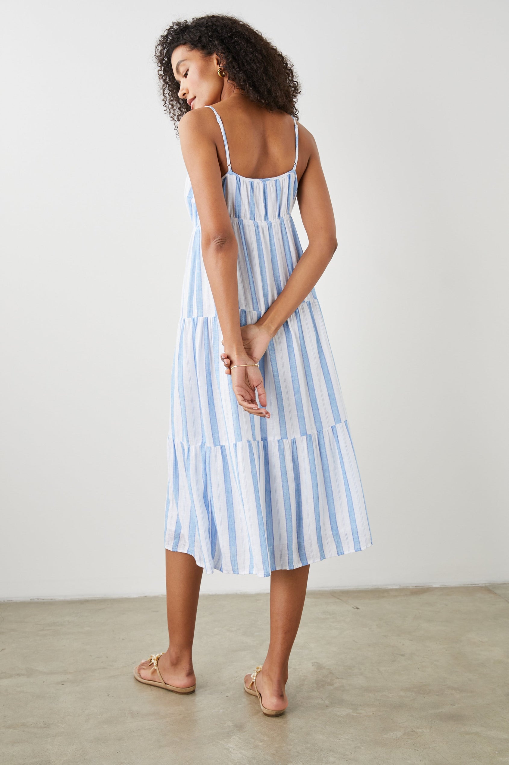 AVRIL DRESS GIBSON STRIPE - BACK