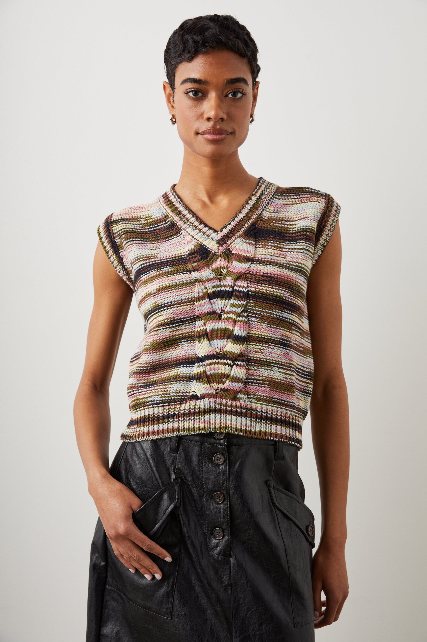 BRIXTON-FOREST-SPACE-DYE-FRONT ANGLE MODEL 2