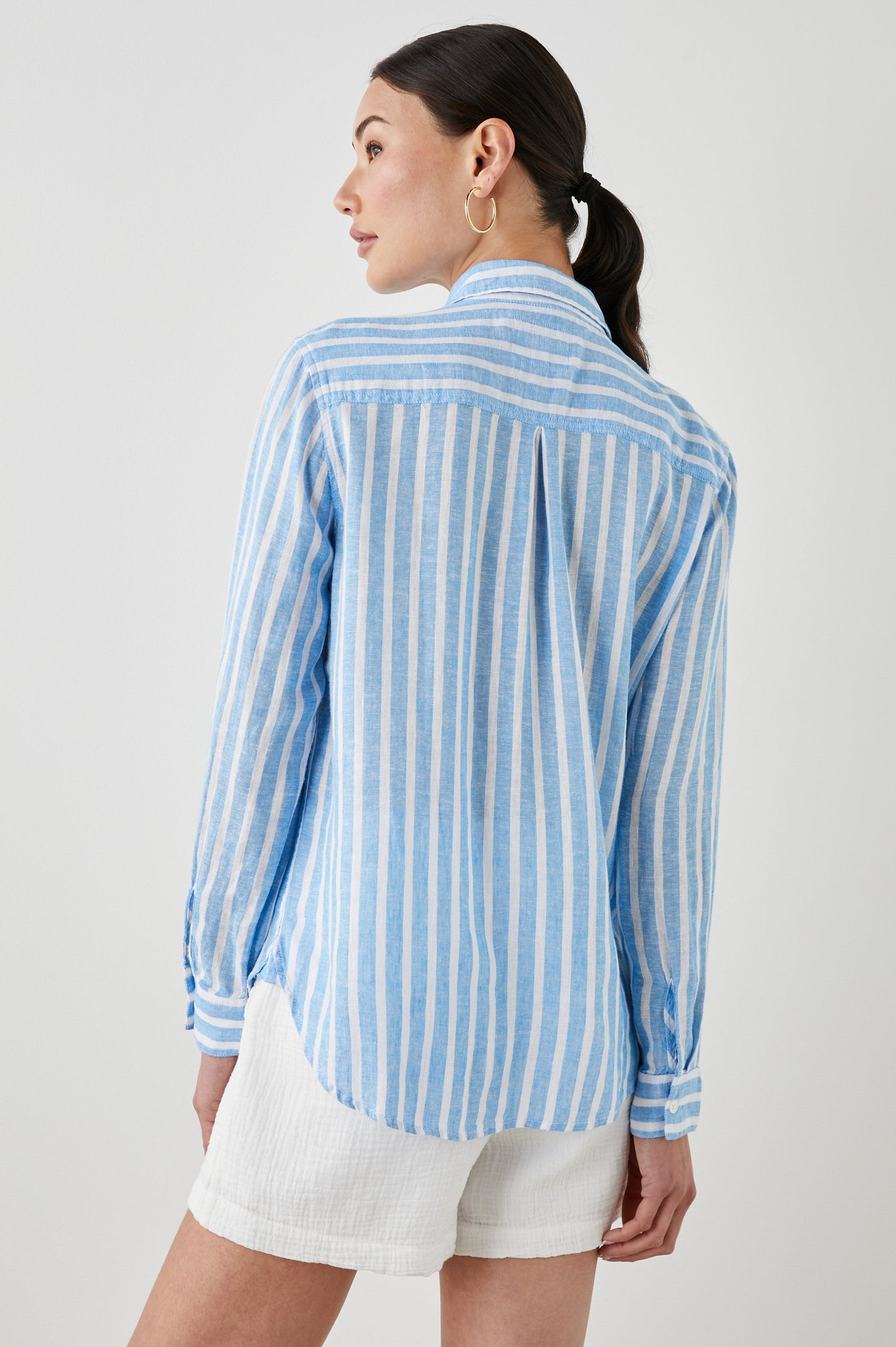 CHARLI SHIRT LAKE STRIPE - BACK