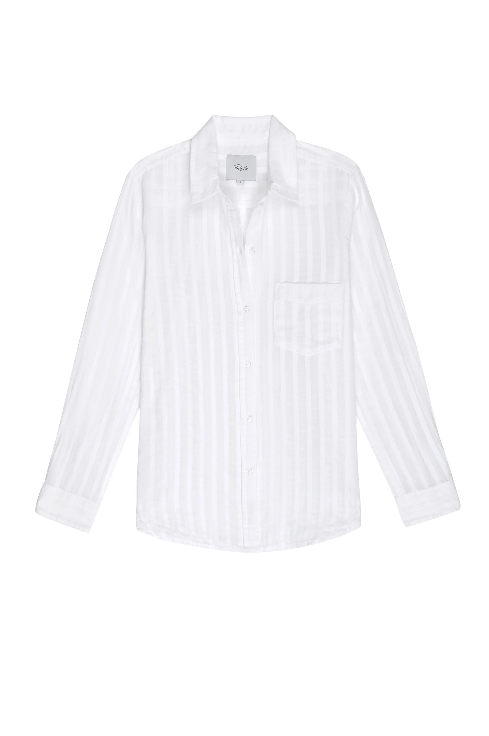 Charli White Shadow Stripe shirt - flat