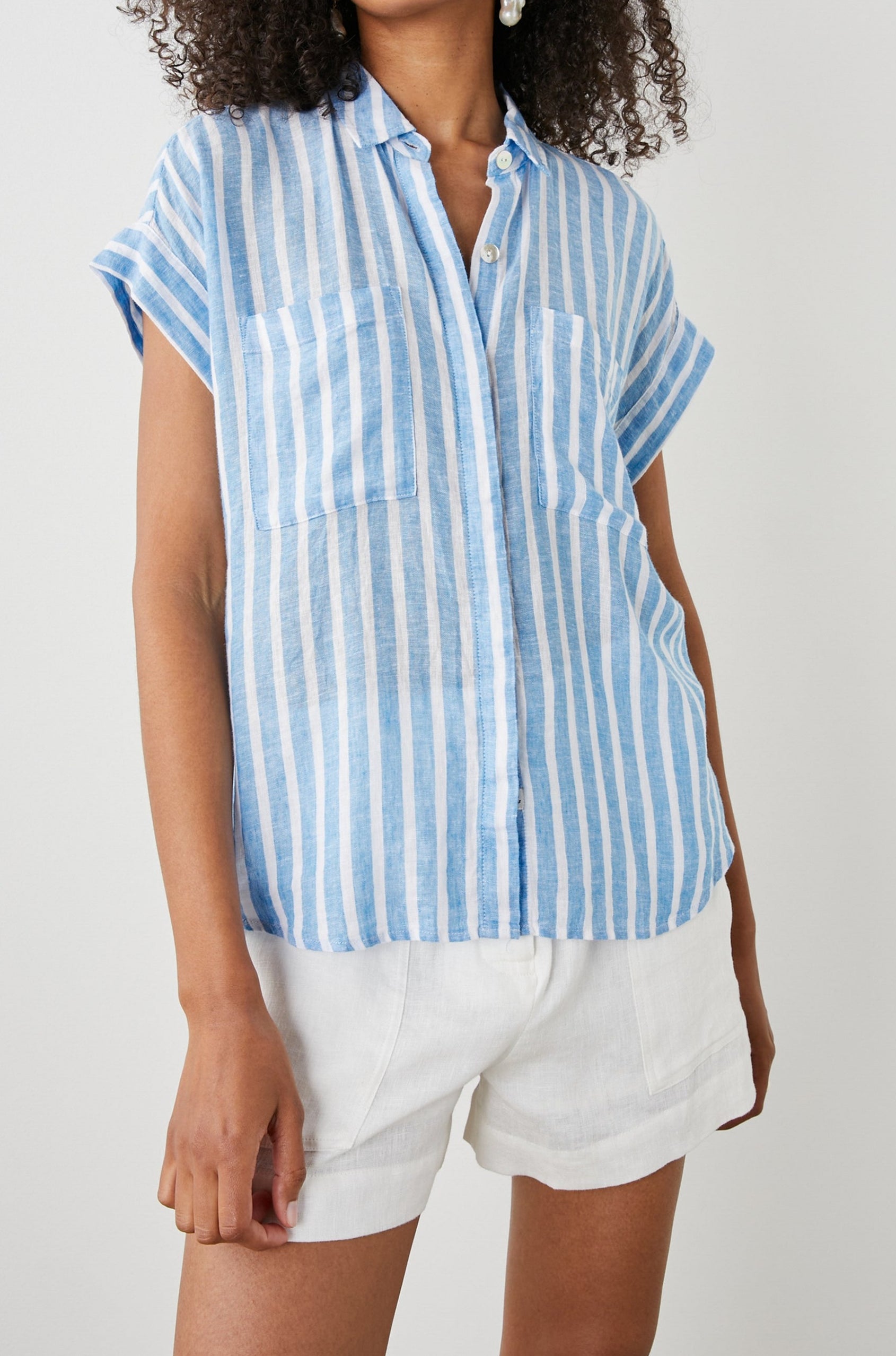 CITO SHIRT LAKE STRIPE - FRONT