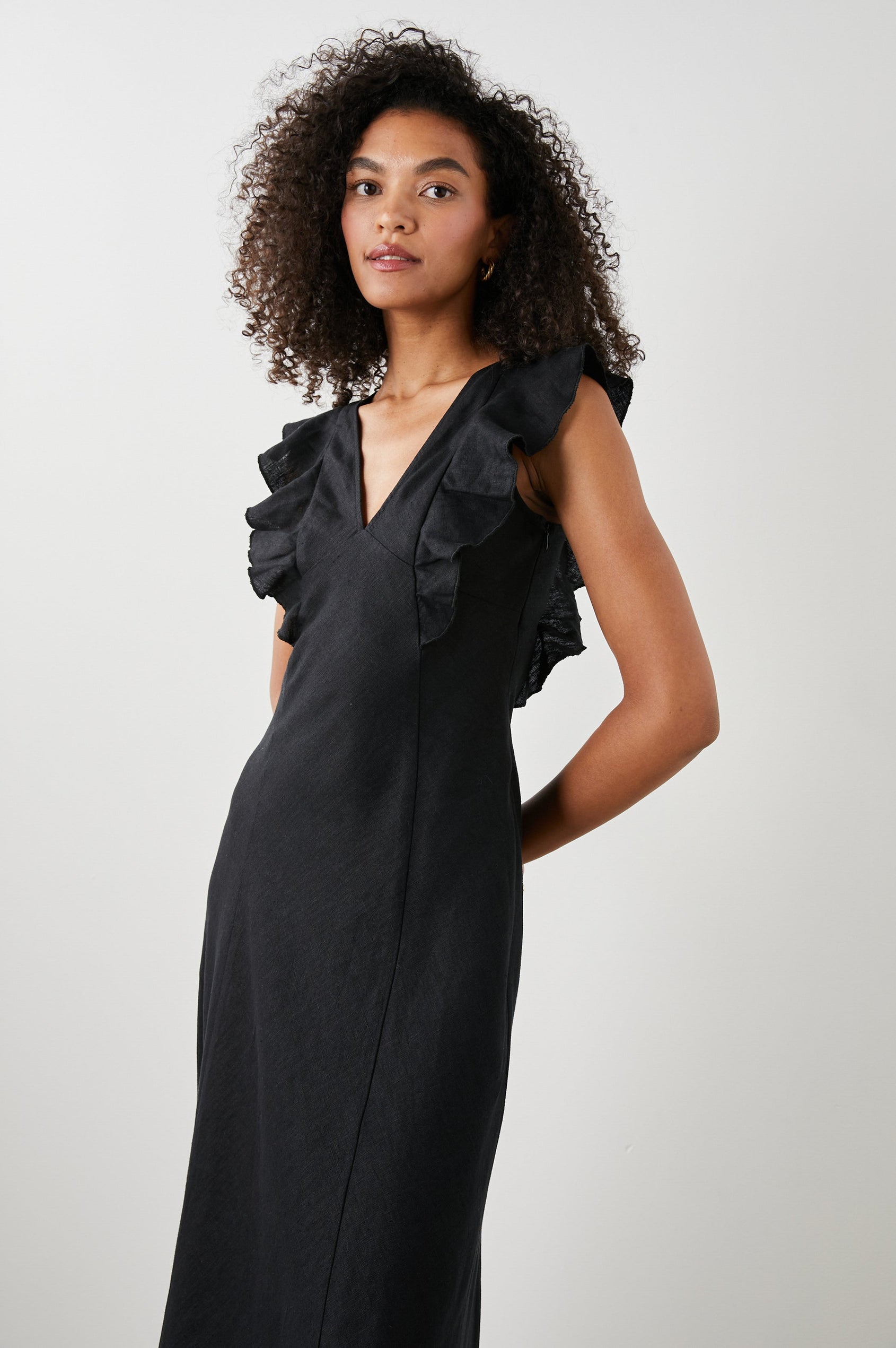 CONSTANCE DRESS BLACK - FRONT