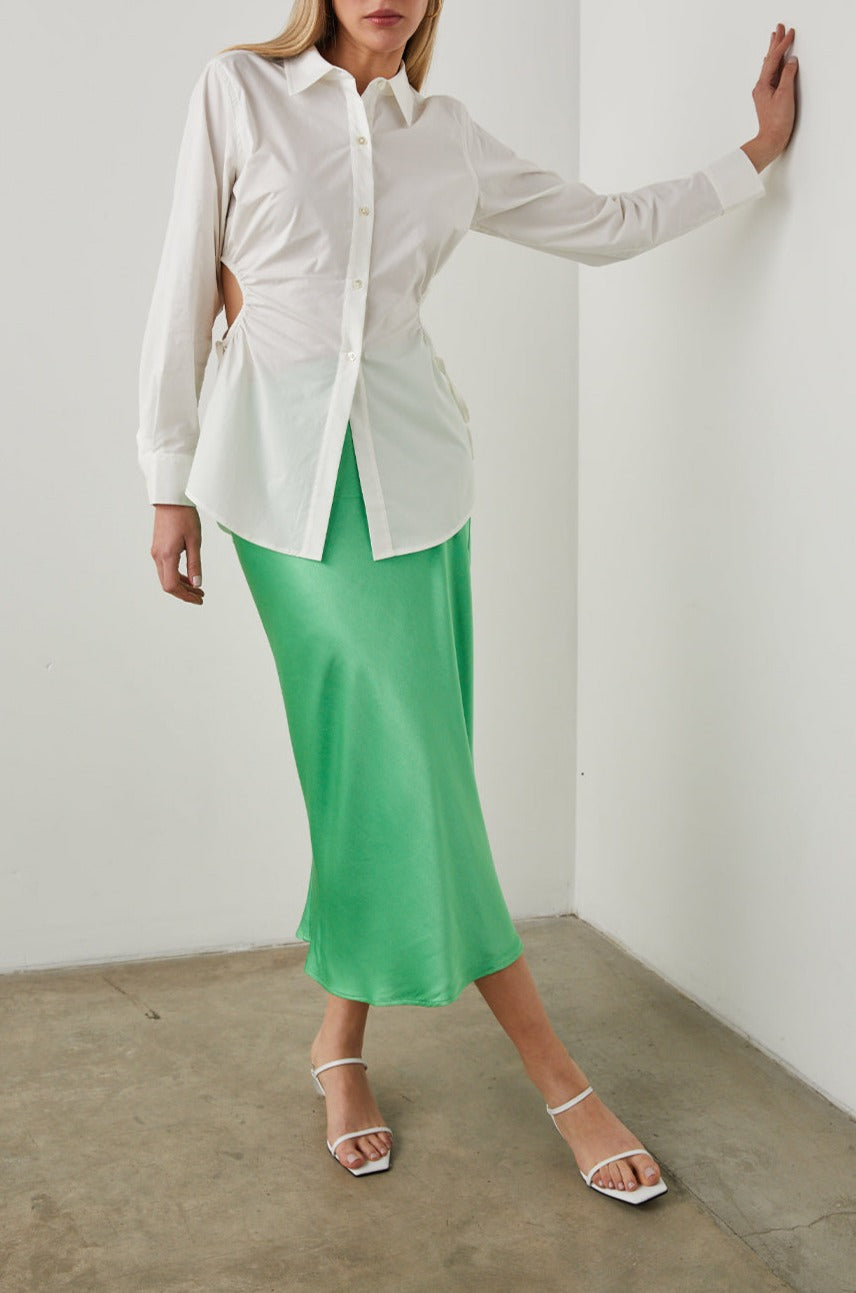CRISTIANA WHITE SHIRT - FULL FRONT BODY