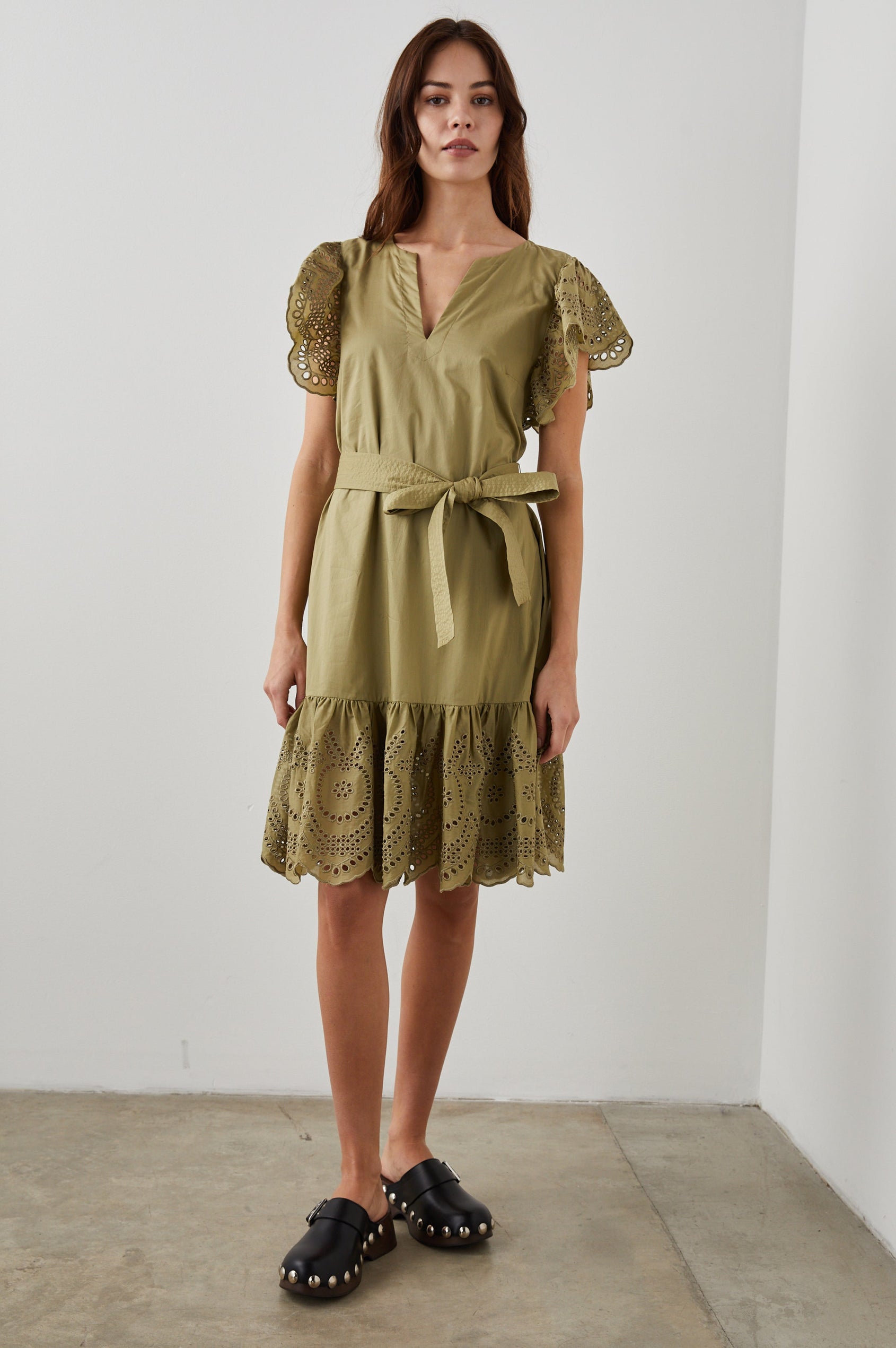 DARLENE DRESS CANTEEN EYELET - FULL FRONT BODY