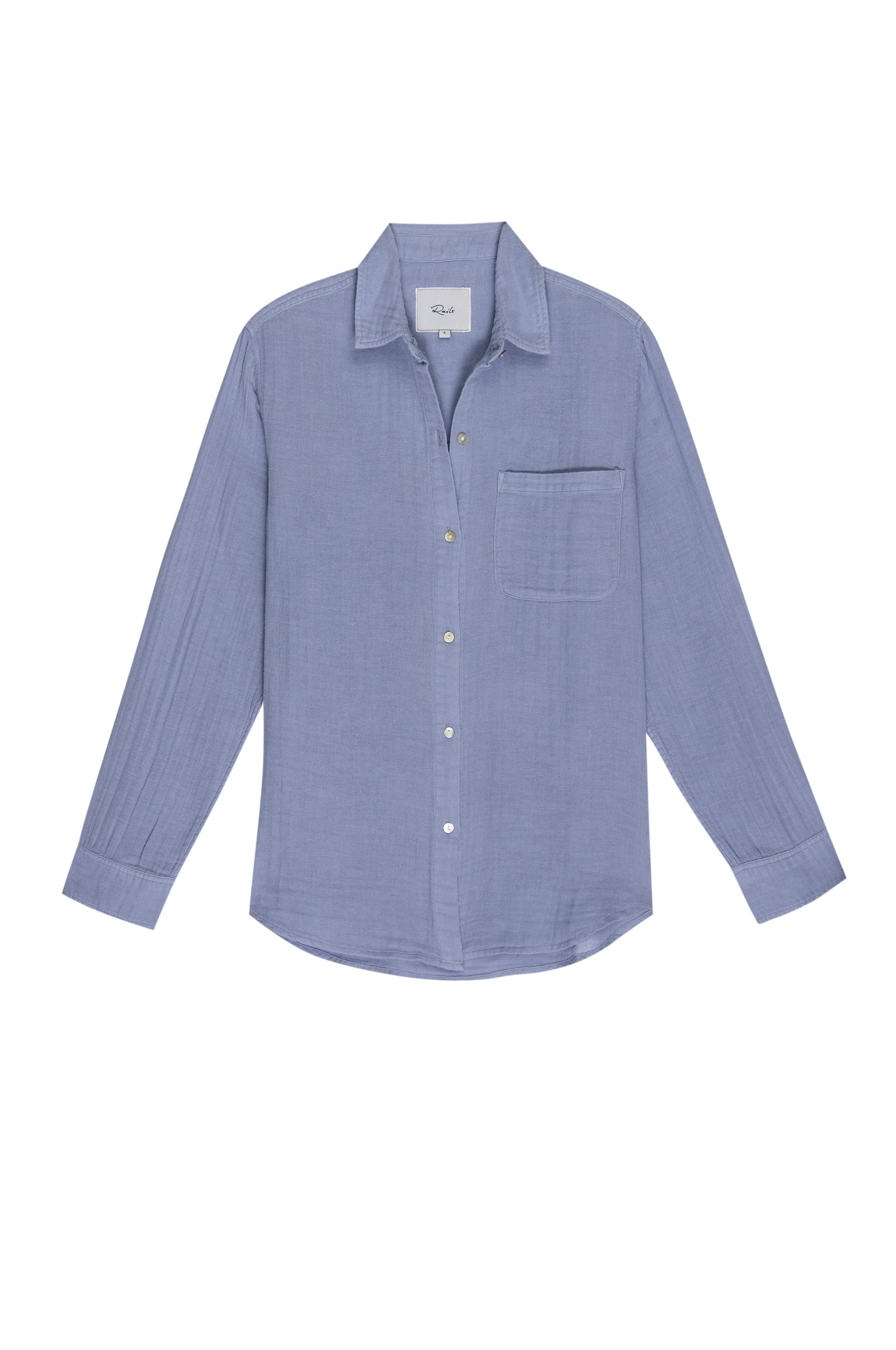 Ellis Aegean Long Sleeve Buttondown Shirt - flat