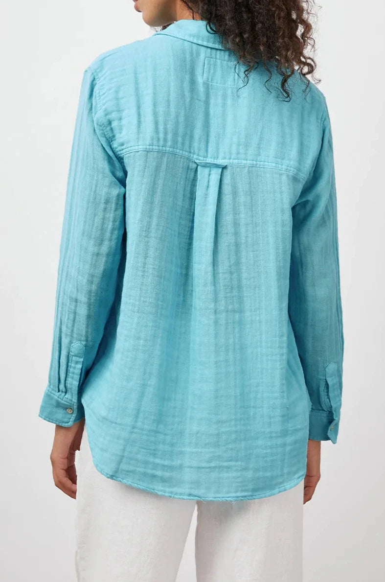 ellis aqua button-down - back